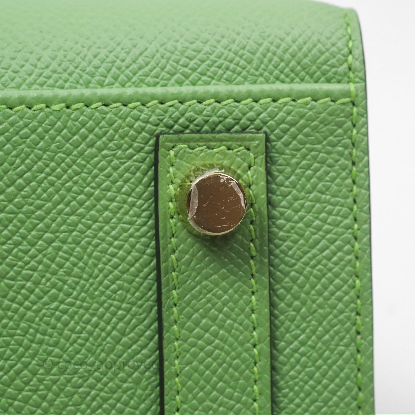Hermès Birkin 25 Sellier Vert Criquet 3I Epsom Gold Hardware
