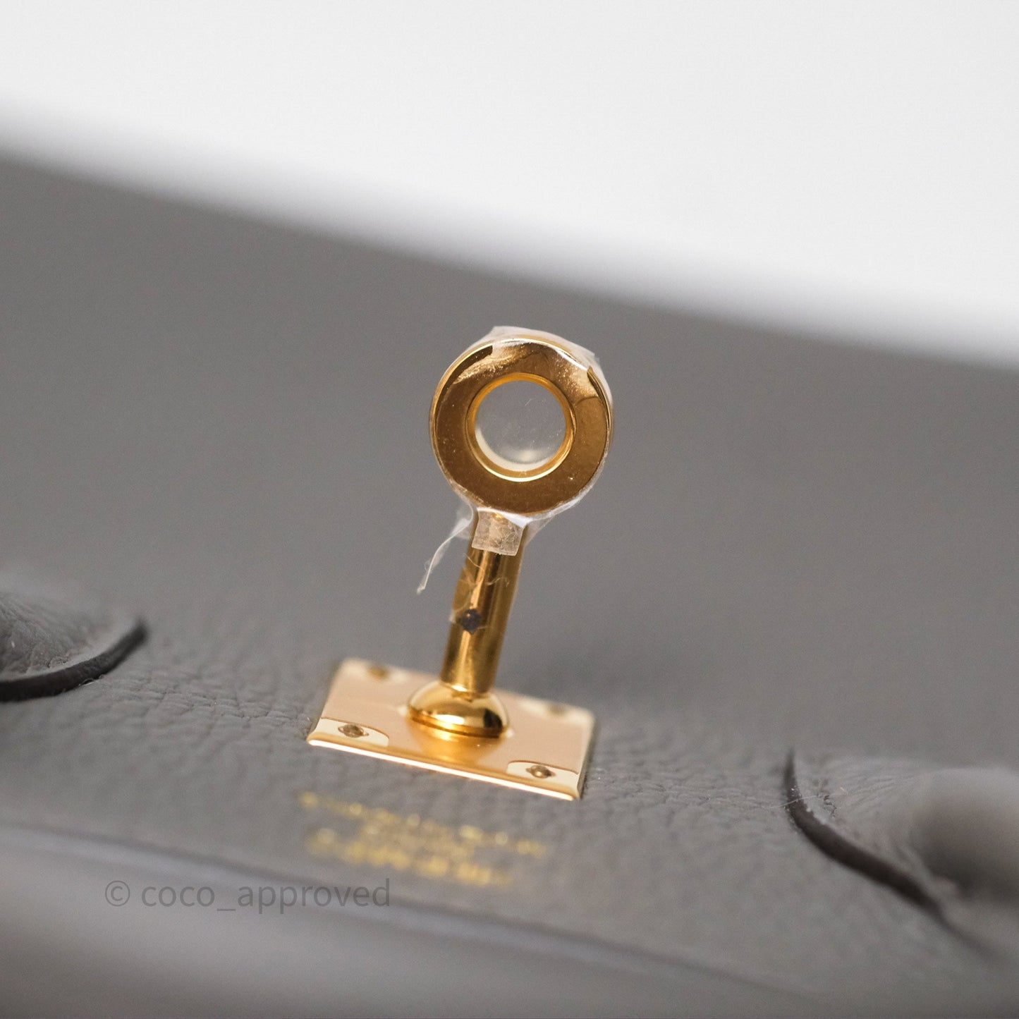 Hermès Birkin 25 Retourne Gris Meyer 0L Togo Gold Hardware
