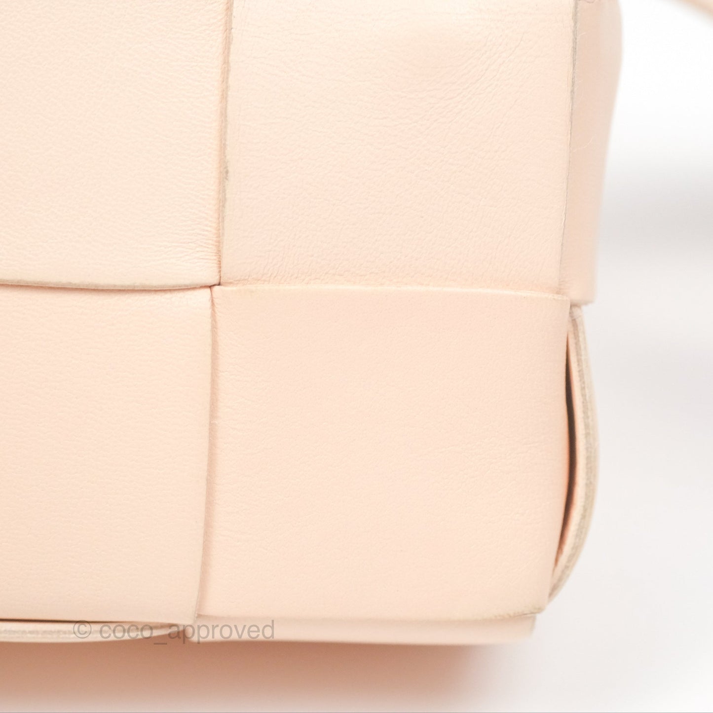 Bottega Veneta Intreccio Cassette Mini Bag Melon Washed Lambskin