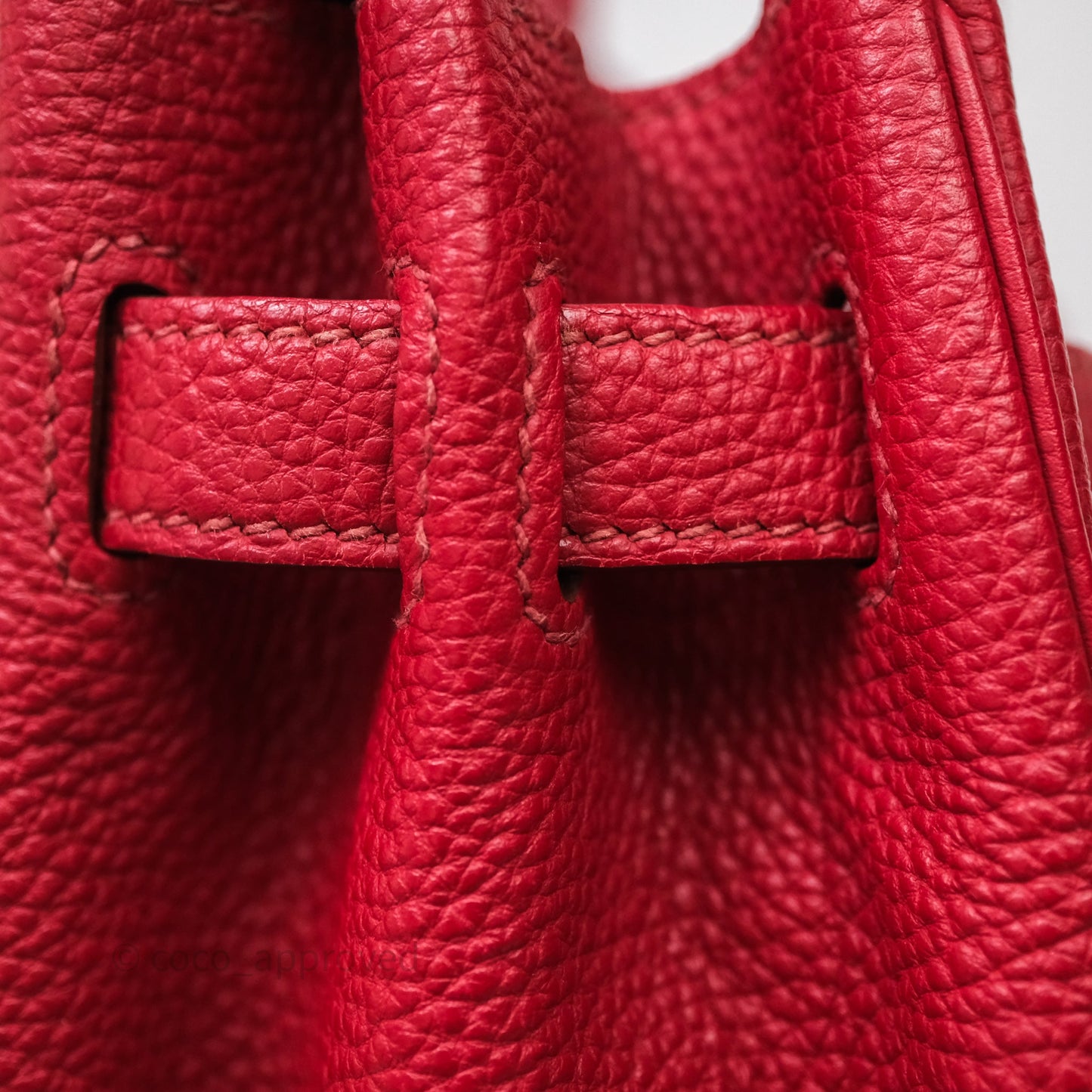 Hermès Birkin 30 Rouge Togo Palladium Hardware