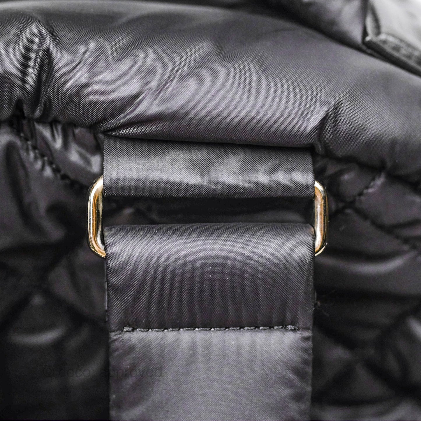 Chanel Coco Cocoon Backpack Black Nylon Silver Hardware