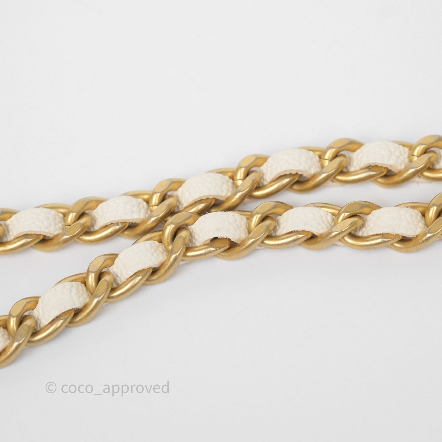 Chanel Quilted Mini Top Handle Vanity With Chain Ivory Caviar Aged Gold Hardware