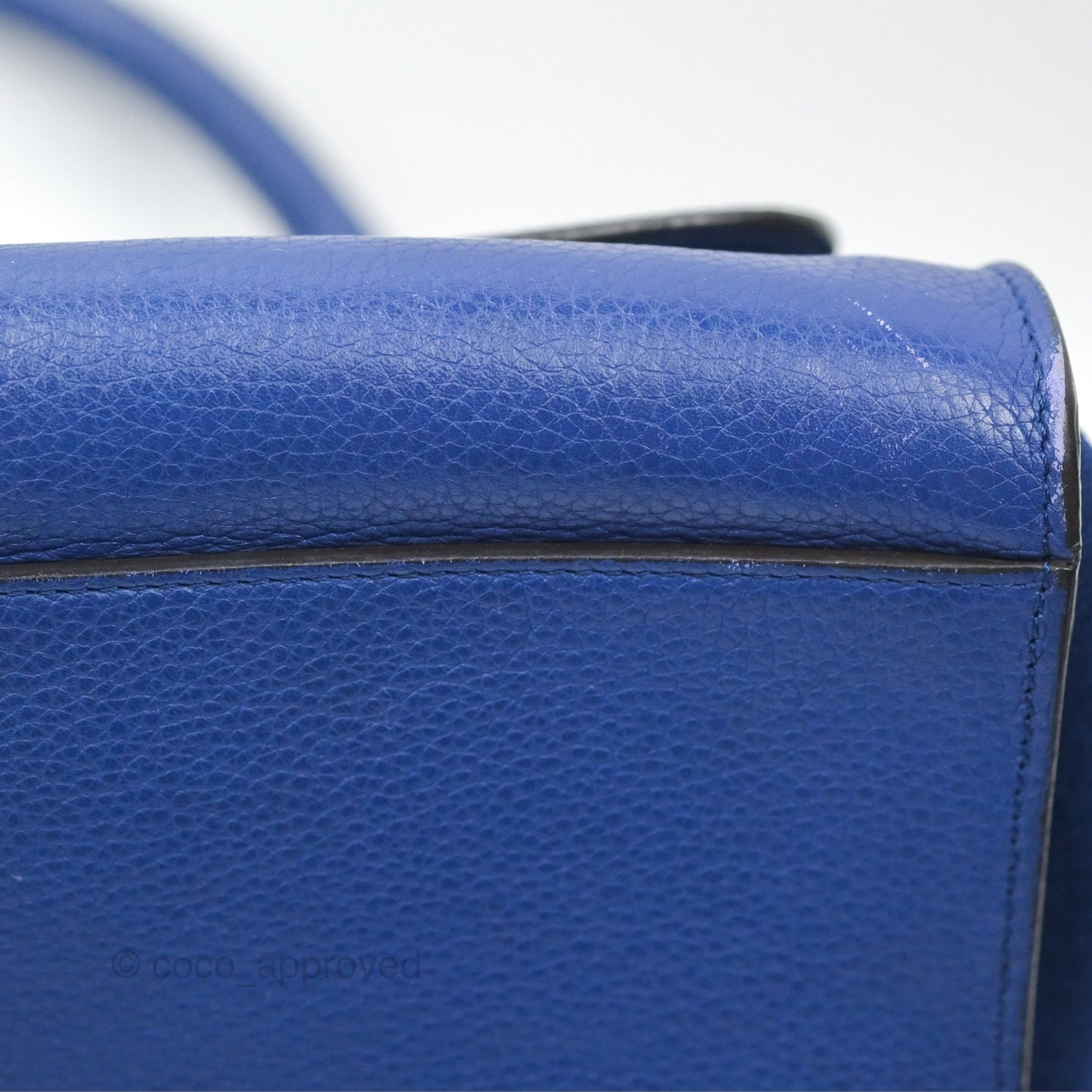 Celine Small Sleek Trapeze Blue Calfskin