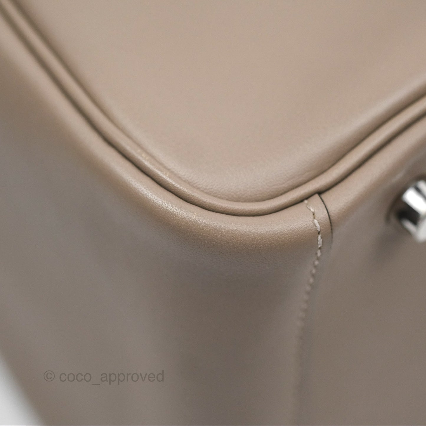 Hermès Lindy 30 Gris Asphalte M8/ Blue Indigo 76 Swift Palladium Hardware