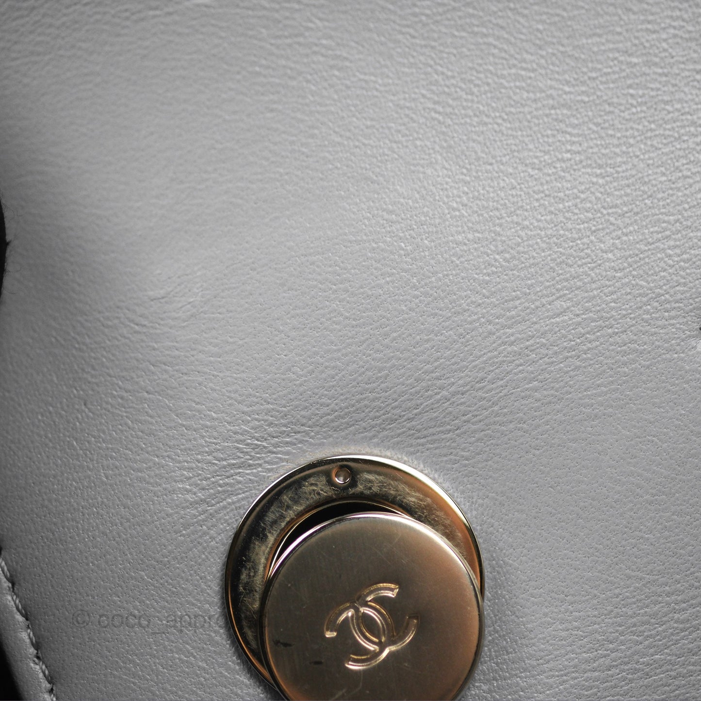 Chanel Small Trendy CC Grey Lambskin Gold Hardware