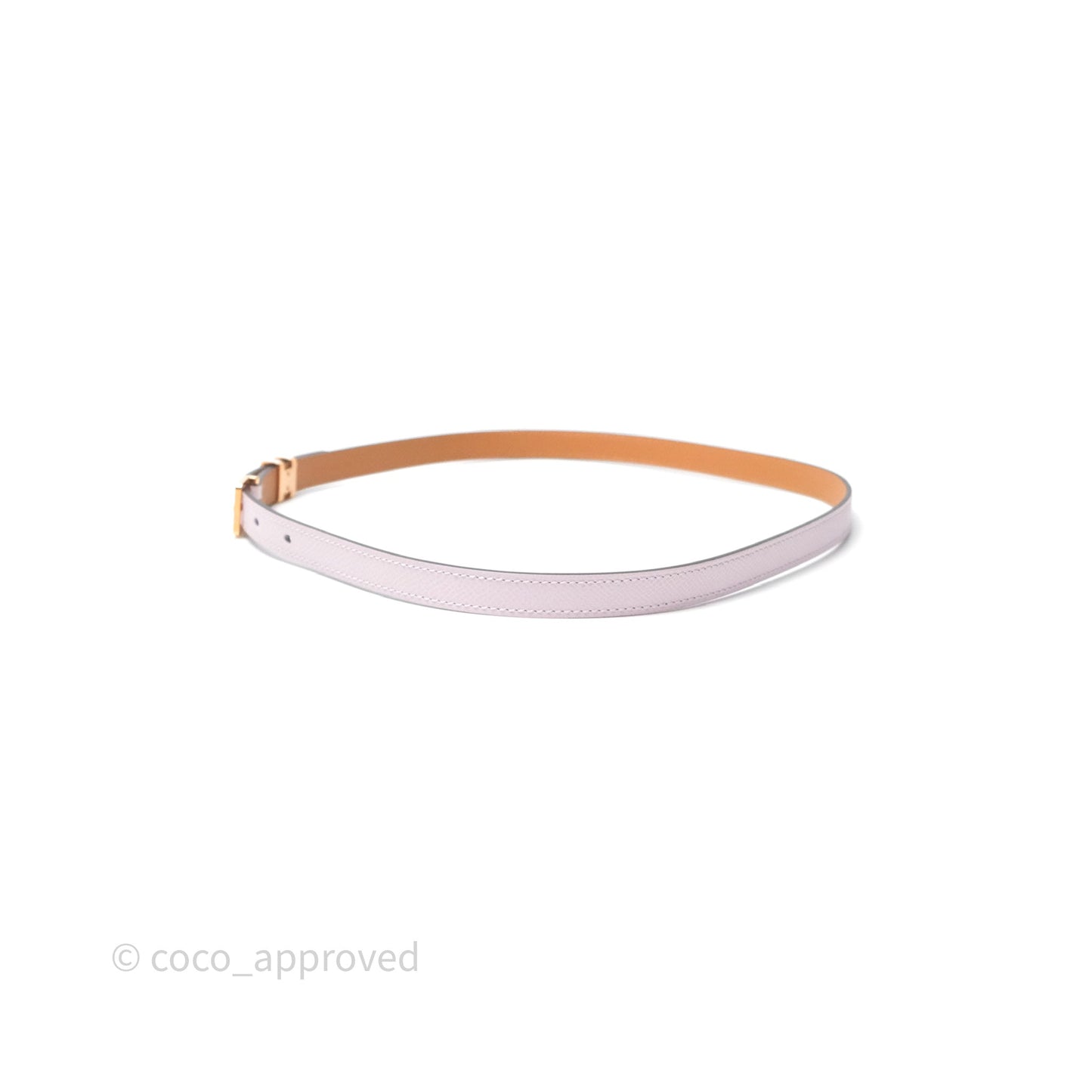 Hermès Pop H 15 Belt Epsom Mauve Pale Rose Gold Hardware