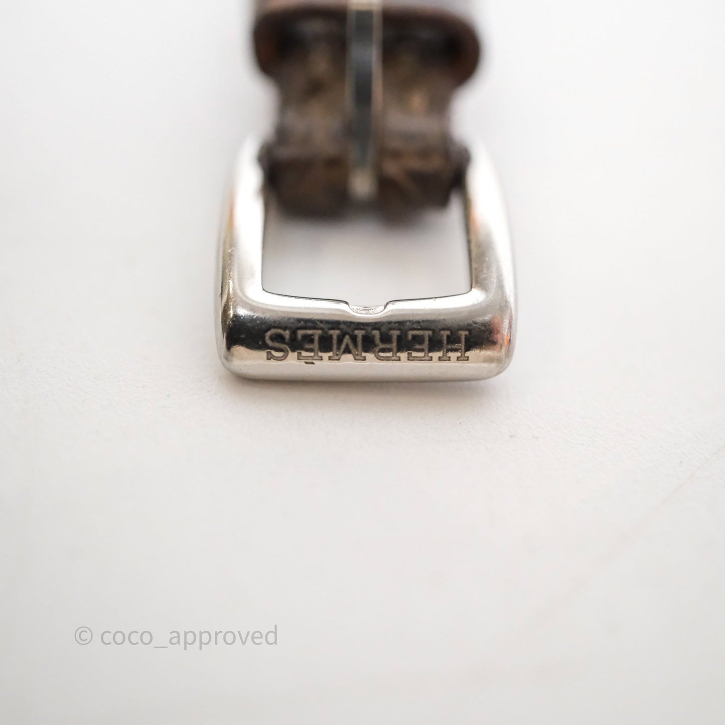 Hermès Galop d'Hermès Watch Medium Model 32MM Diamond Etoupe Alligator Palladium Hardware