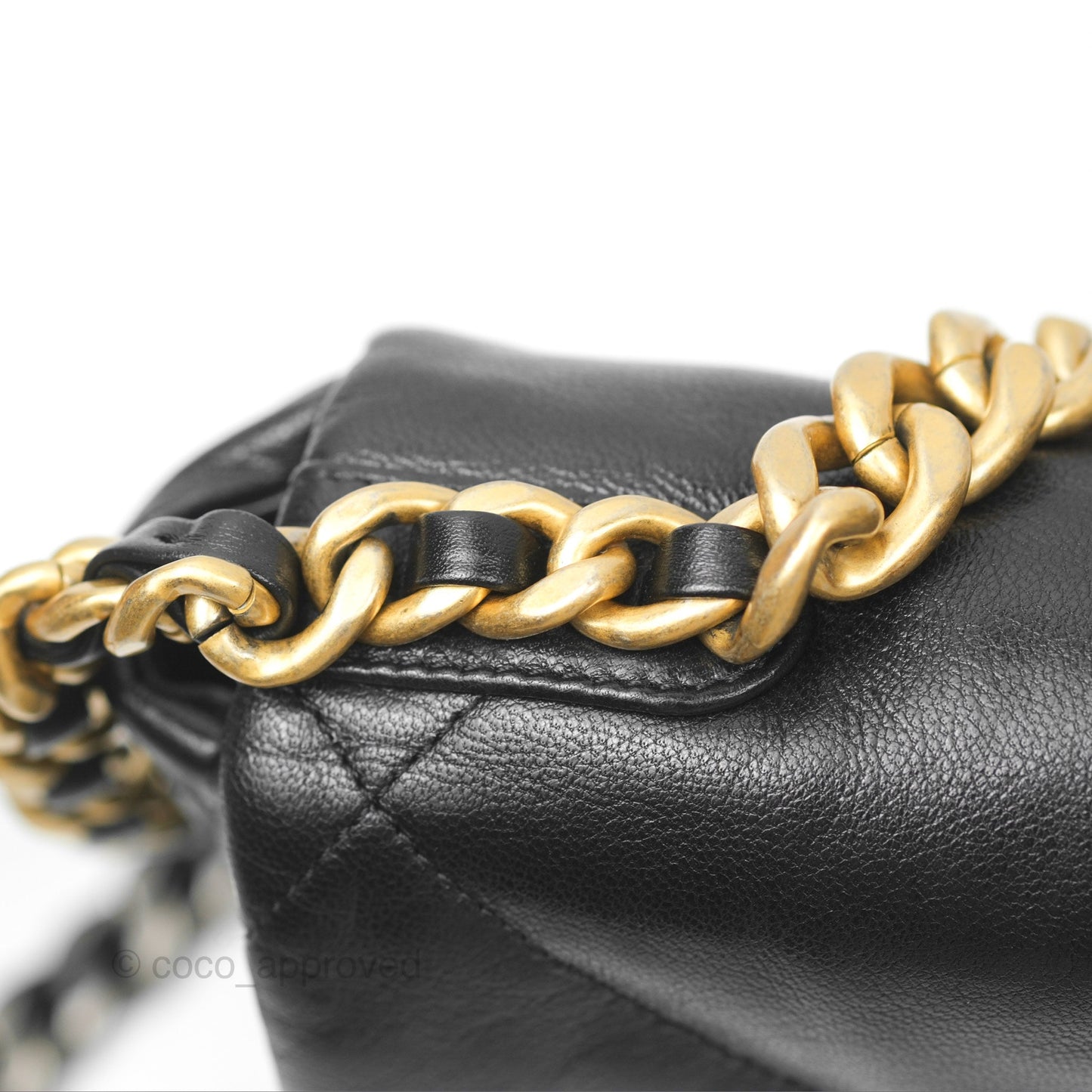 Chanel 19 Small Black Goatskin Mixed Hardware