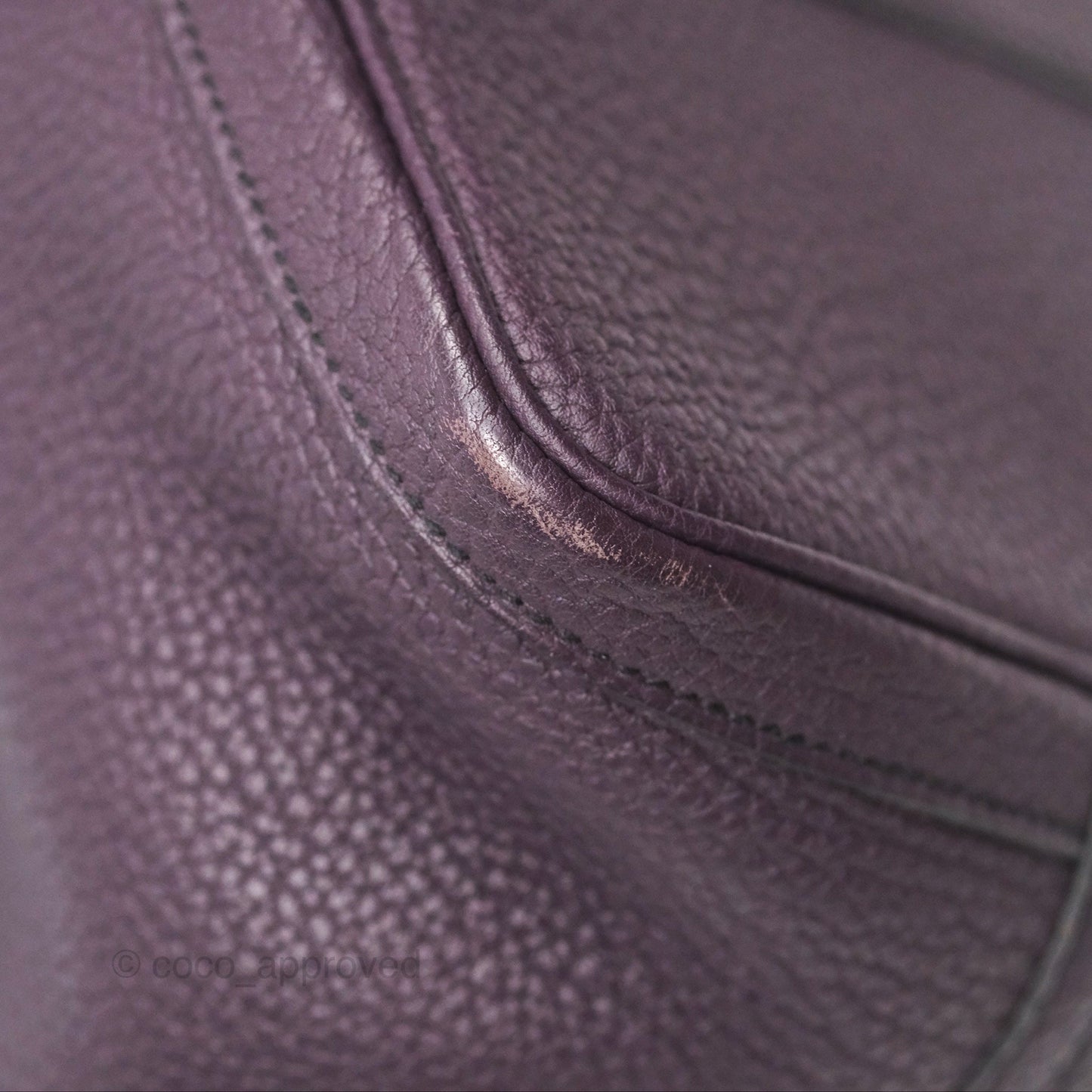 Hermes Garden Party 36 Veau Negonda 59 Raisin Palladium Hardware