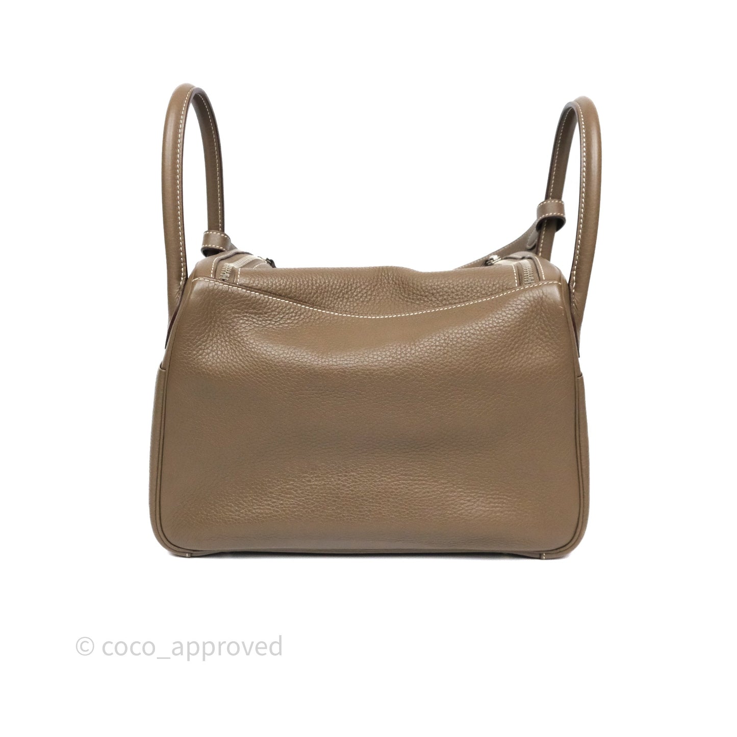 Hermès Lindy 30 Etoupe 18 Clemence Palladium Hardware