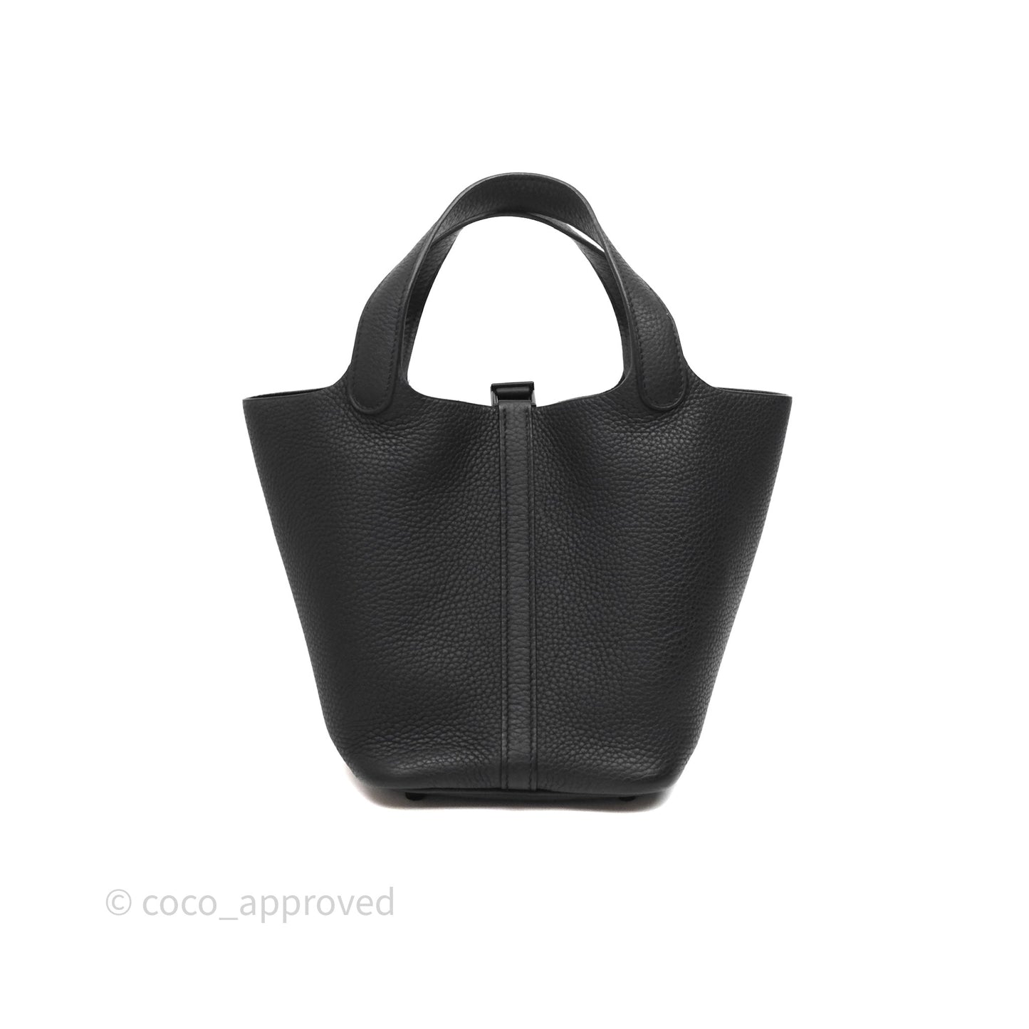 Hermès Picotin 18 Black Noir Clemence So Black Hardware