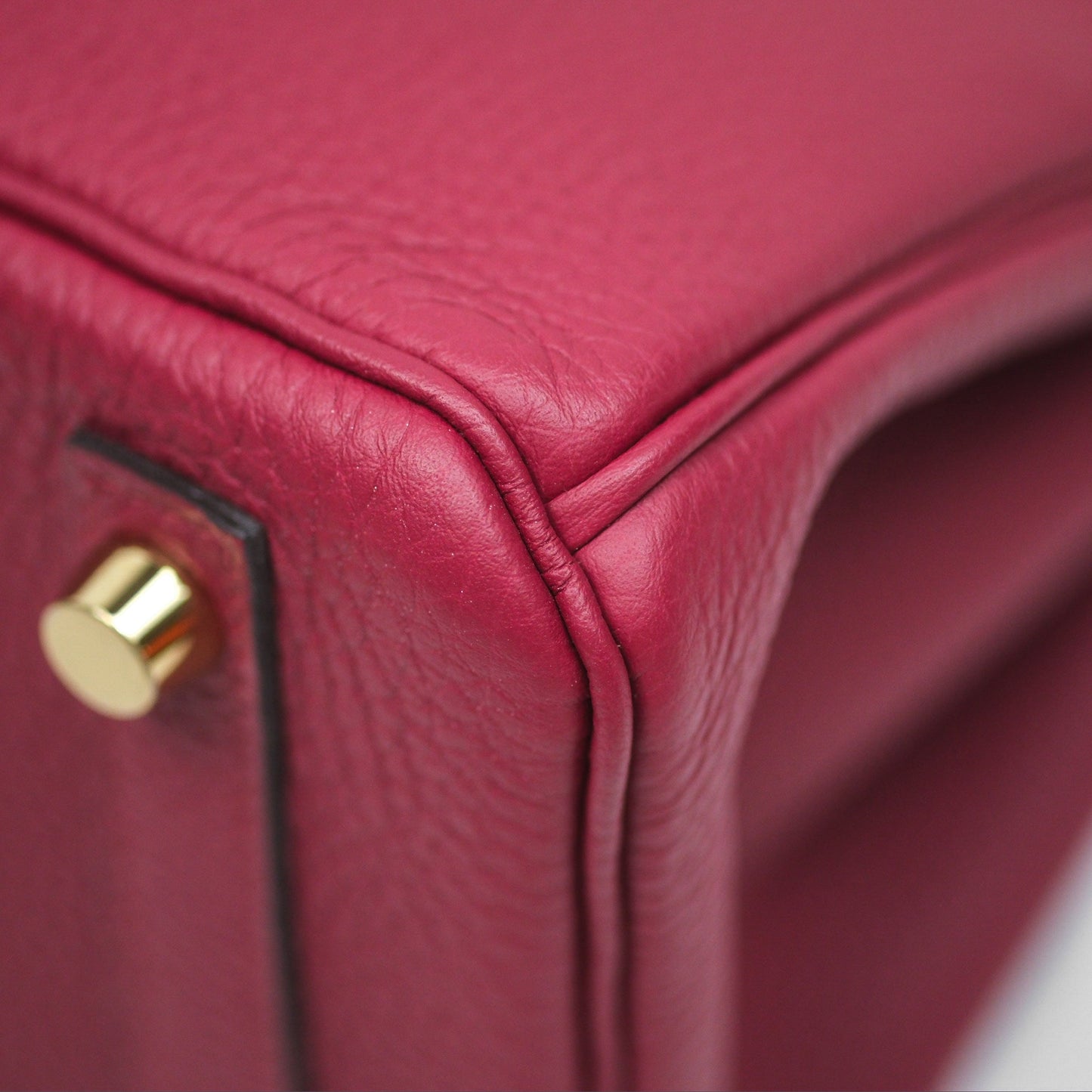 Hermès Birkin 25 Retourne Rouge Grenat K1 Togo Gold Hardware