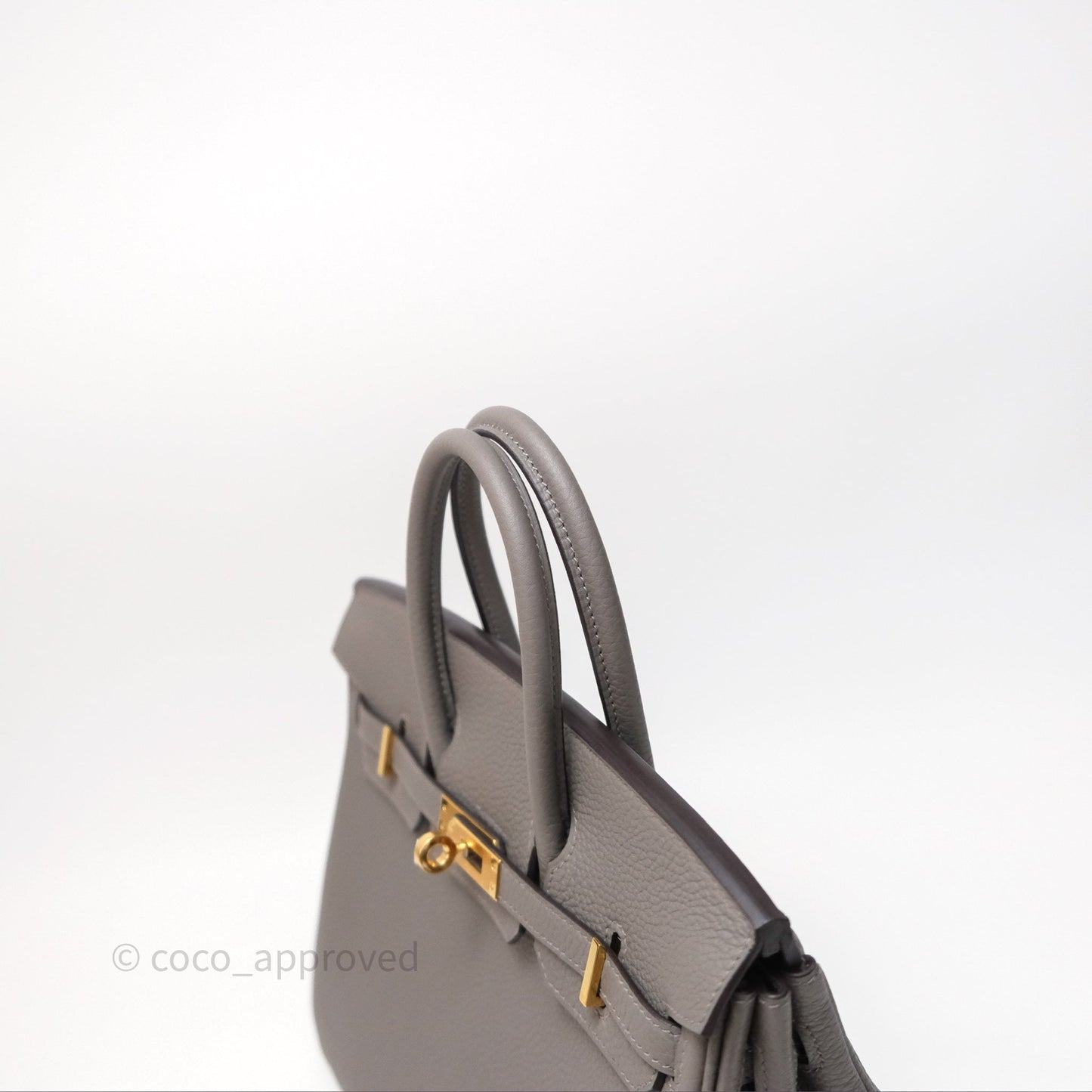 Hermès Birkin 25 Retourne Gris Meyer 0L Togo Gold Hardware