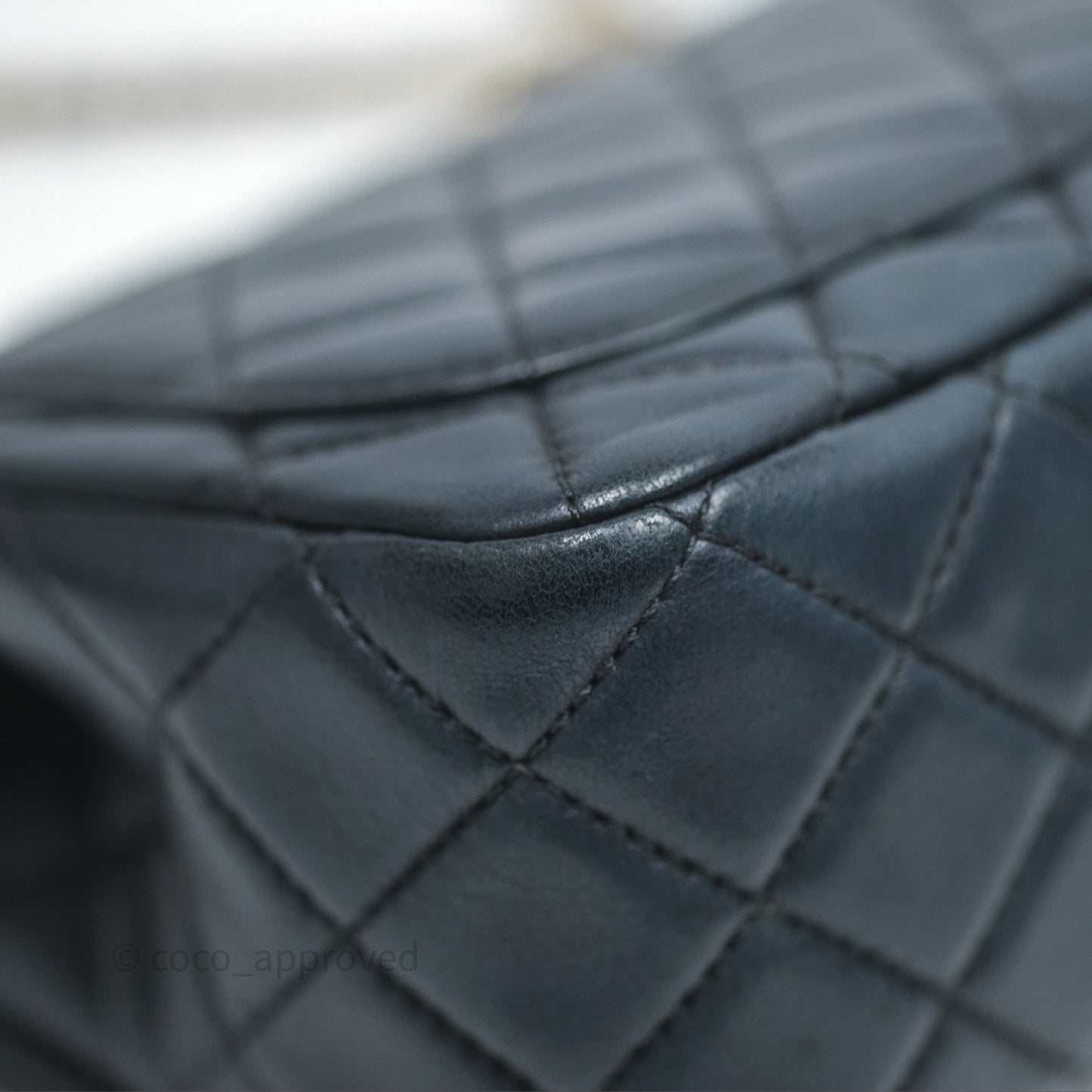 Chanel Pearl Crush Mini Square Quilted Black Lambskin Aged Gold Hardware