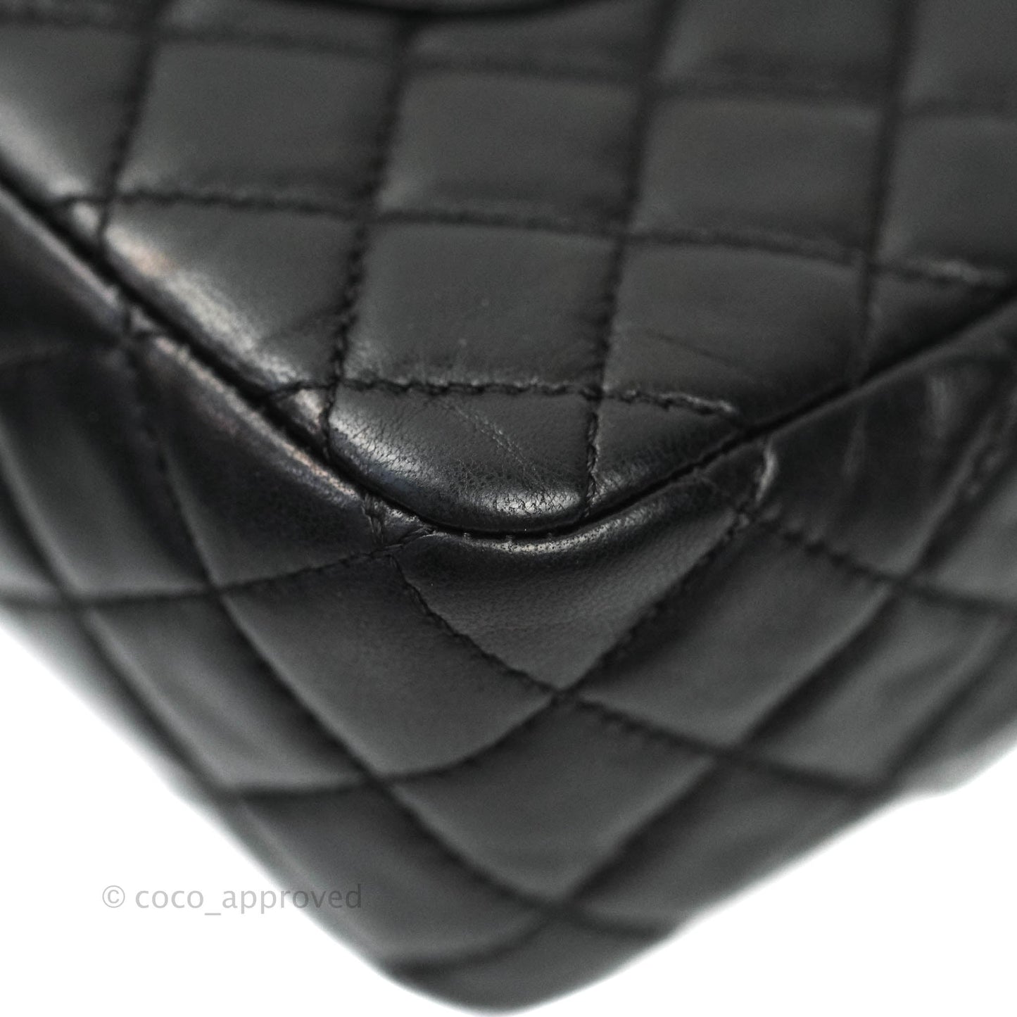 Chanel Classic M/L Medium Quilted Black Flap With Valentines Charms Lambskin Gold Hardware