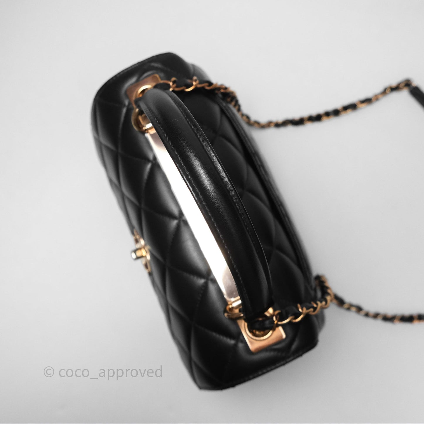 Chanel Trendy CC Small Black Lambskin Rose Gold Hardware