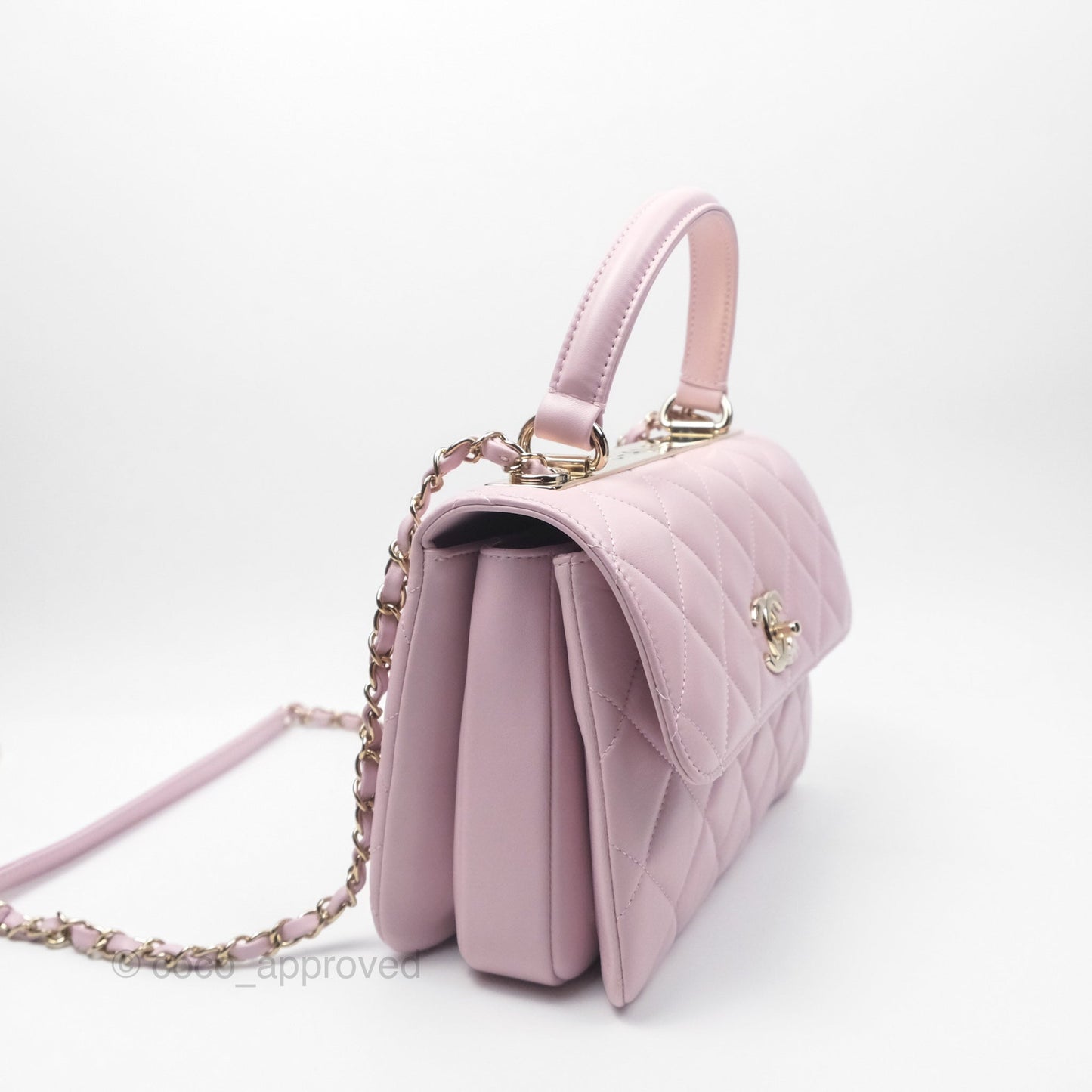 Chanel Small Trendy CC Mauve Pink Lambskin Gold Hardware