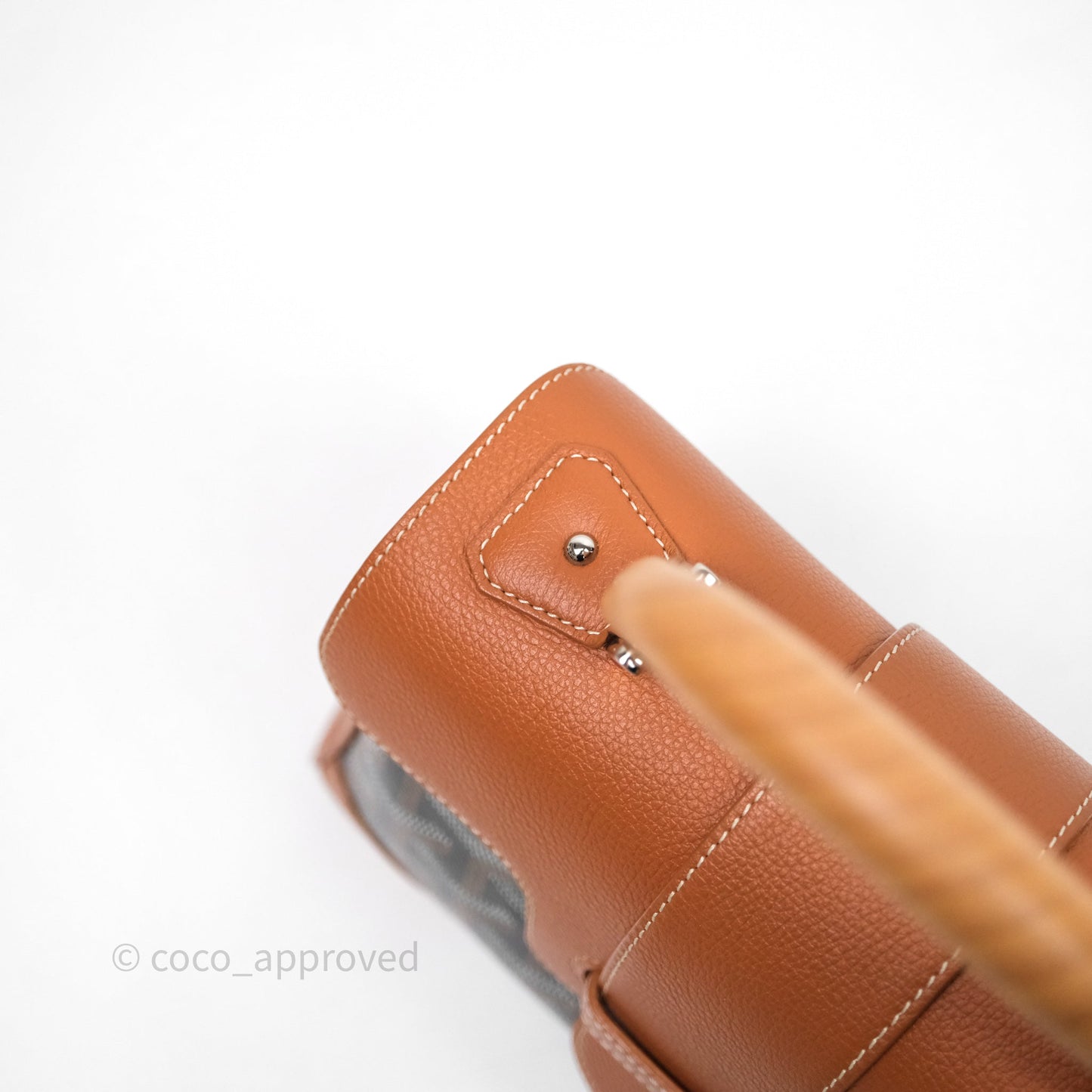 Goyard Saïgon Mini Bag Tan Goyardine Canvas/Chevroches Calfskin