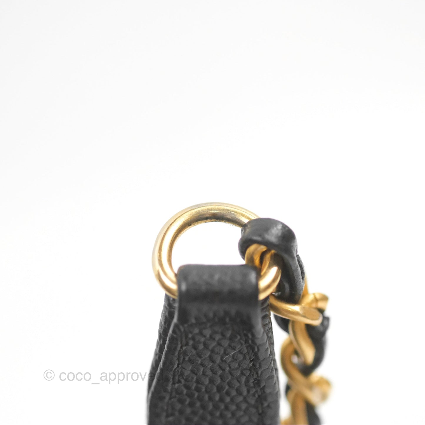 Chanel Small Coco Handle Quilted Black Caviar Gold Hardware