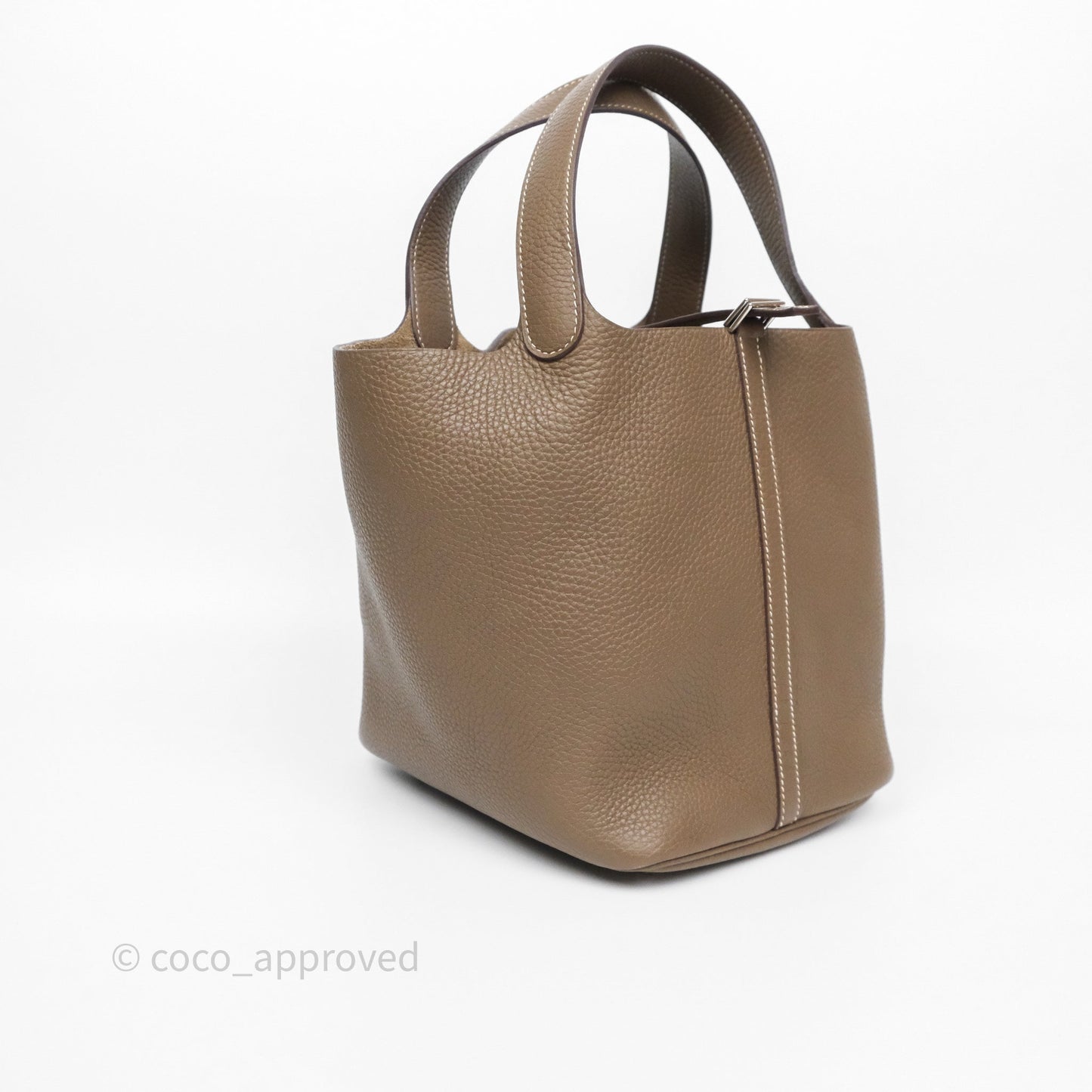 Hermès Picotin 22 Etoupe Clemence Palladium Hardware