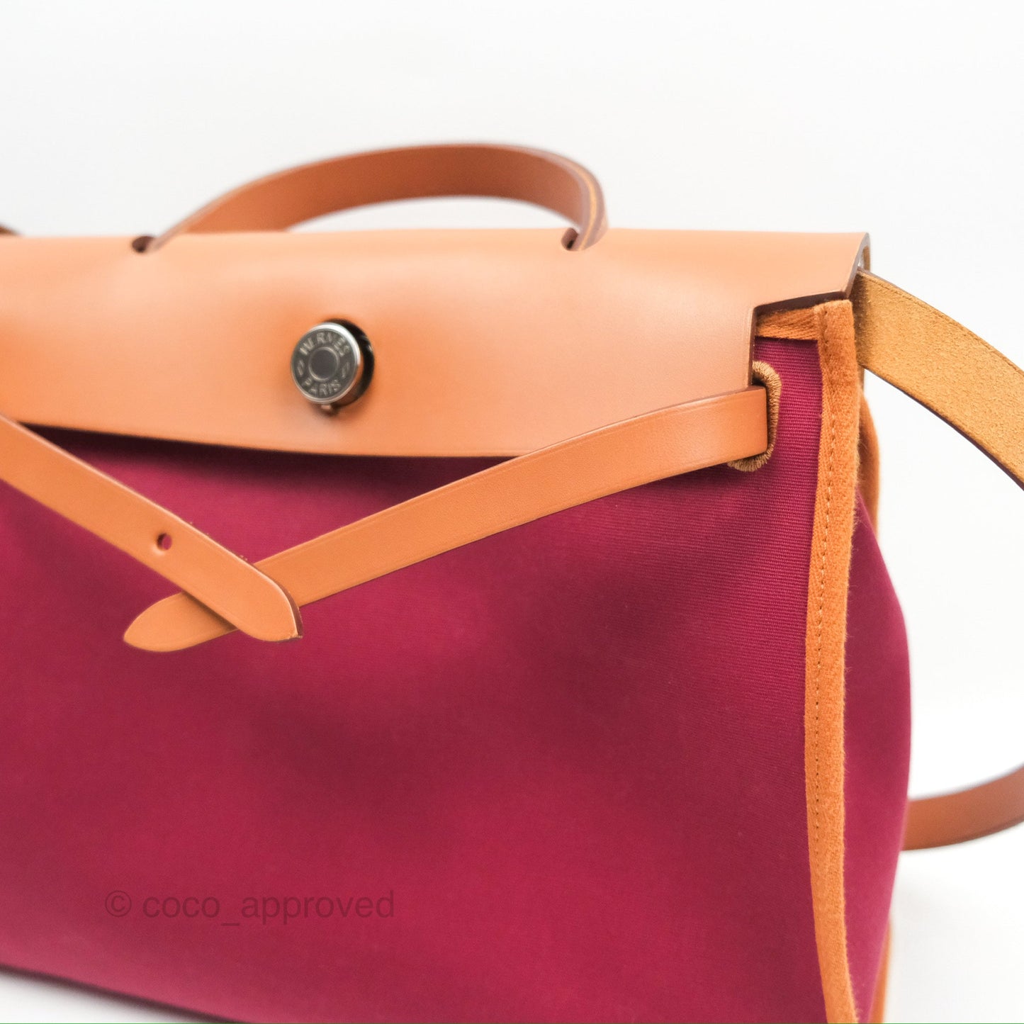 Hermès Herbag Zip 31 Retourne Rose Bubblegum Rubis Nature Canvas Palladium Hardware
