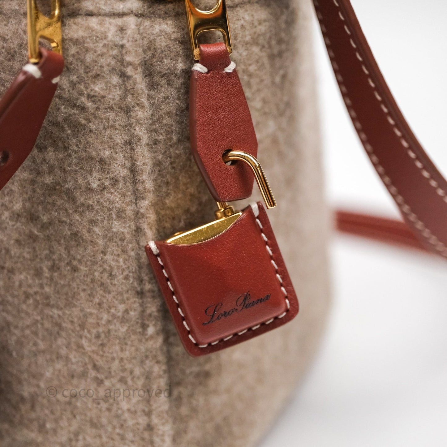 Loro Piana Extra Bag L27 Natural Brown/Deep Kummel Cashmere