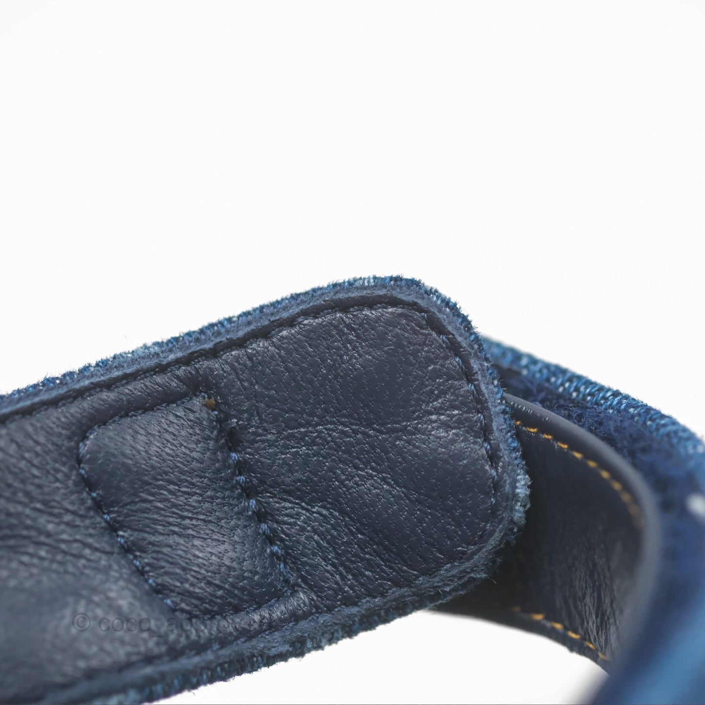 Chanel CC Dots Dad Sandals Denim Blue 23P Size 36.5