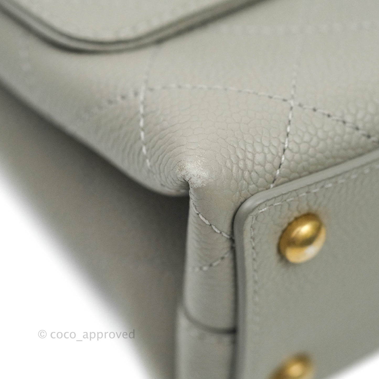 Chanel Chic Affinity Medium Grained Calfskin Grey Aged Gold Hardware