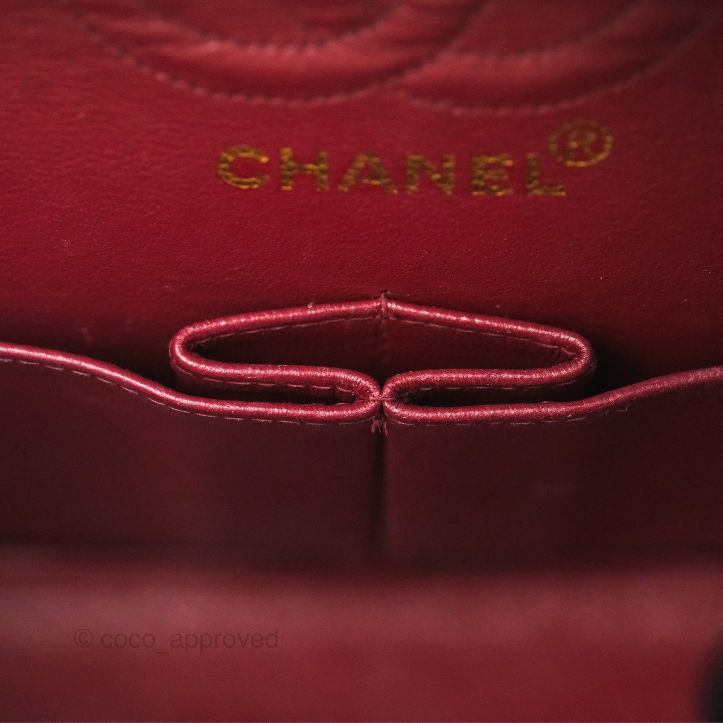 Chanel Vintage Classic Small S/M Flap Burgundy Caviar 24K Gold Hardware