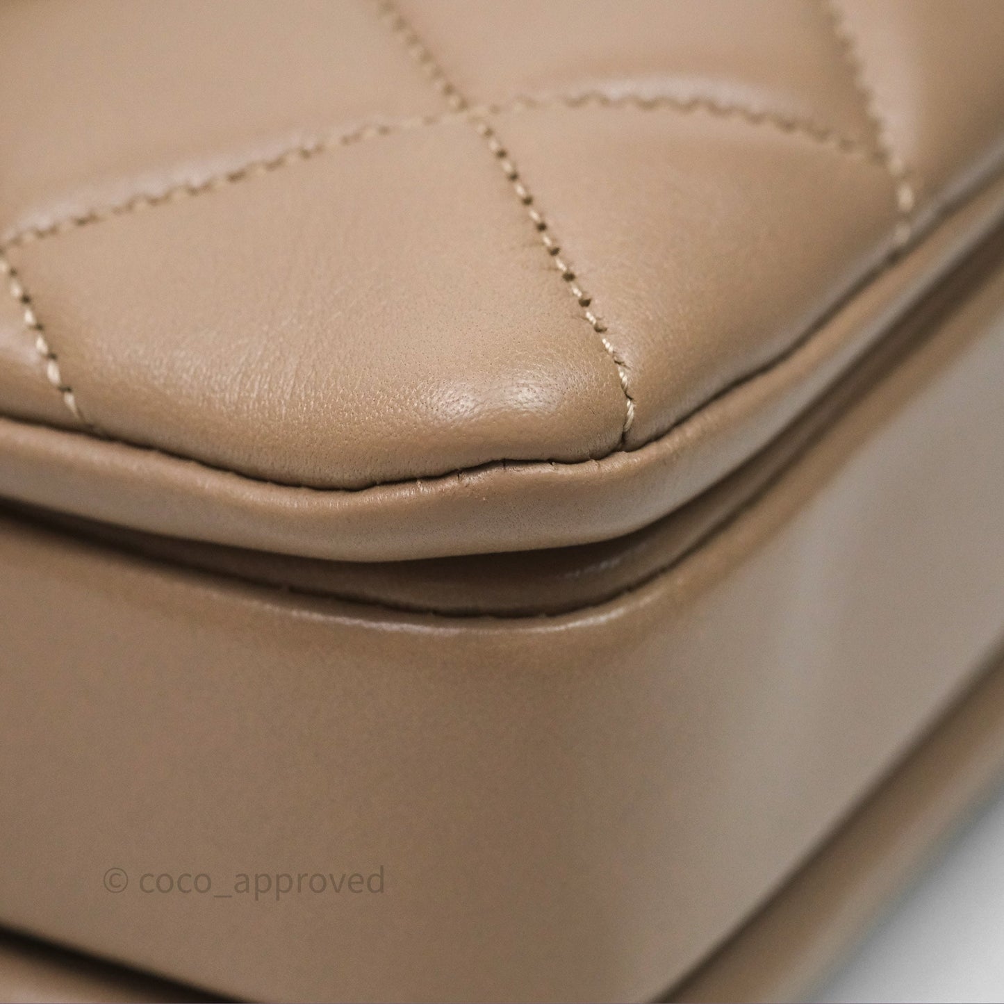 Chanel Small Trendy CC Beige Lambskin Gold Hardware