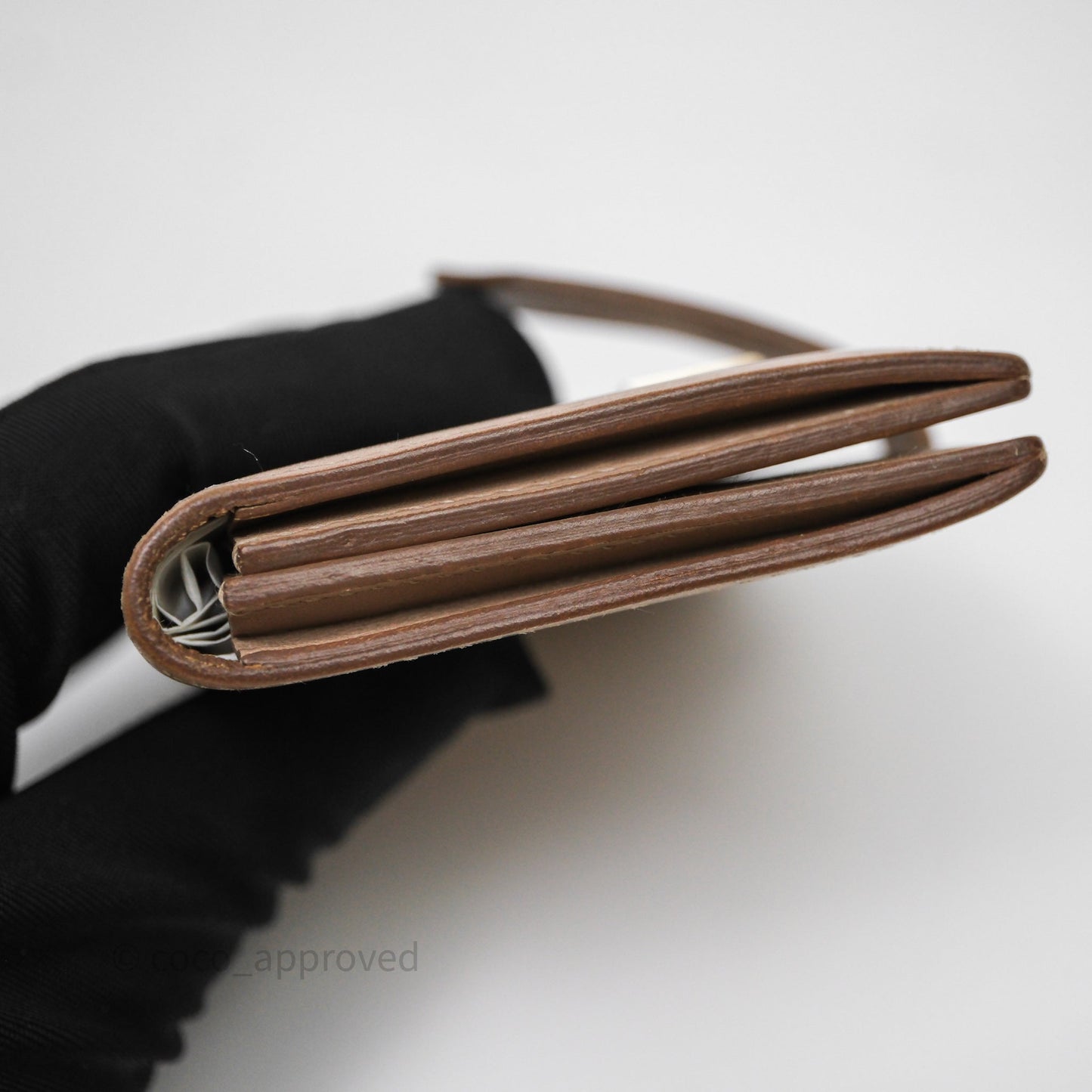 Hermès Bearn Card Holder Taupe 16 Swift Palladium Hardware