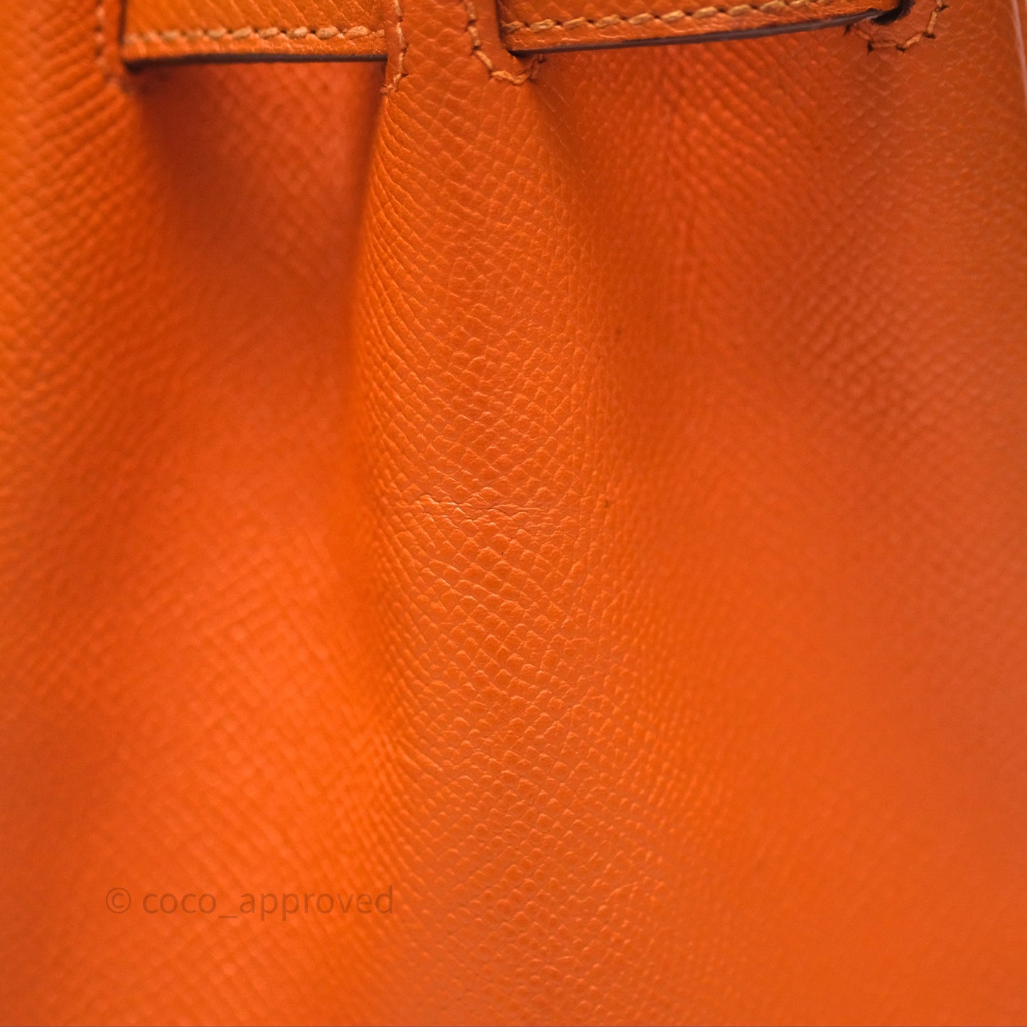 Hermès Birkin 30 Retourne Orange Epsom Palladium Hardware