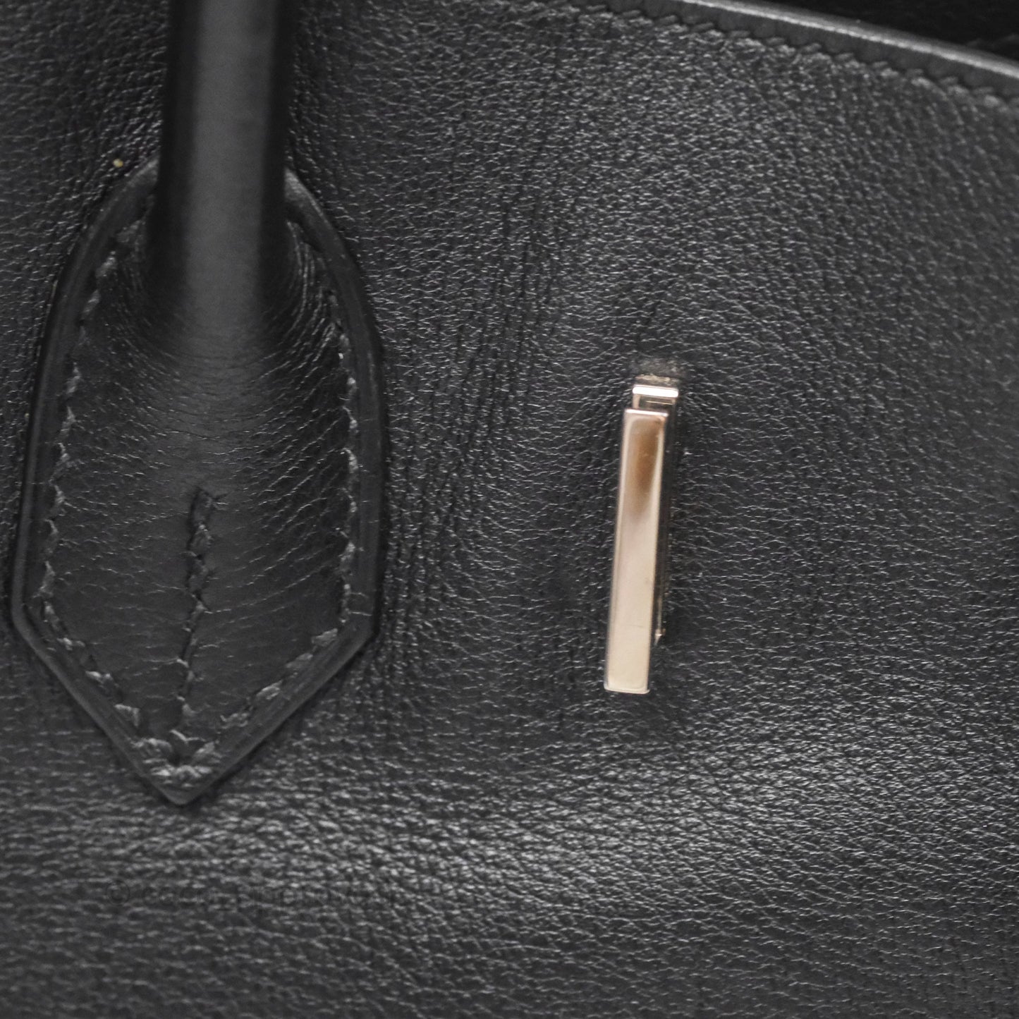 Hermès Birkin 30 Noir 89 Evergrain Palladium Hardware