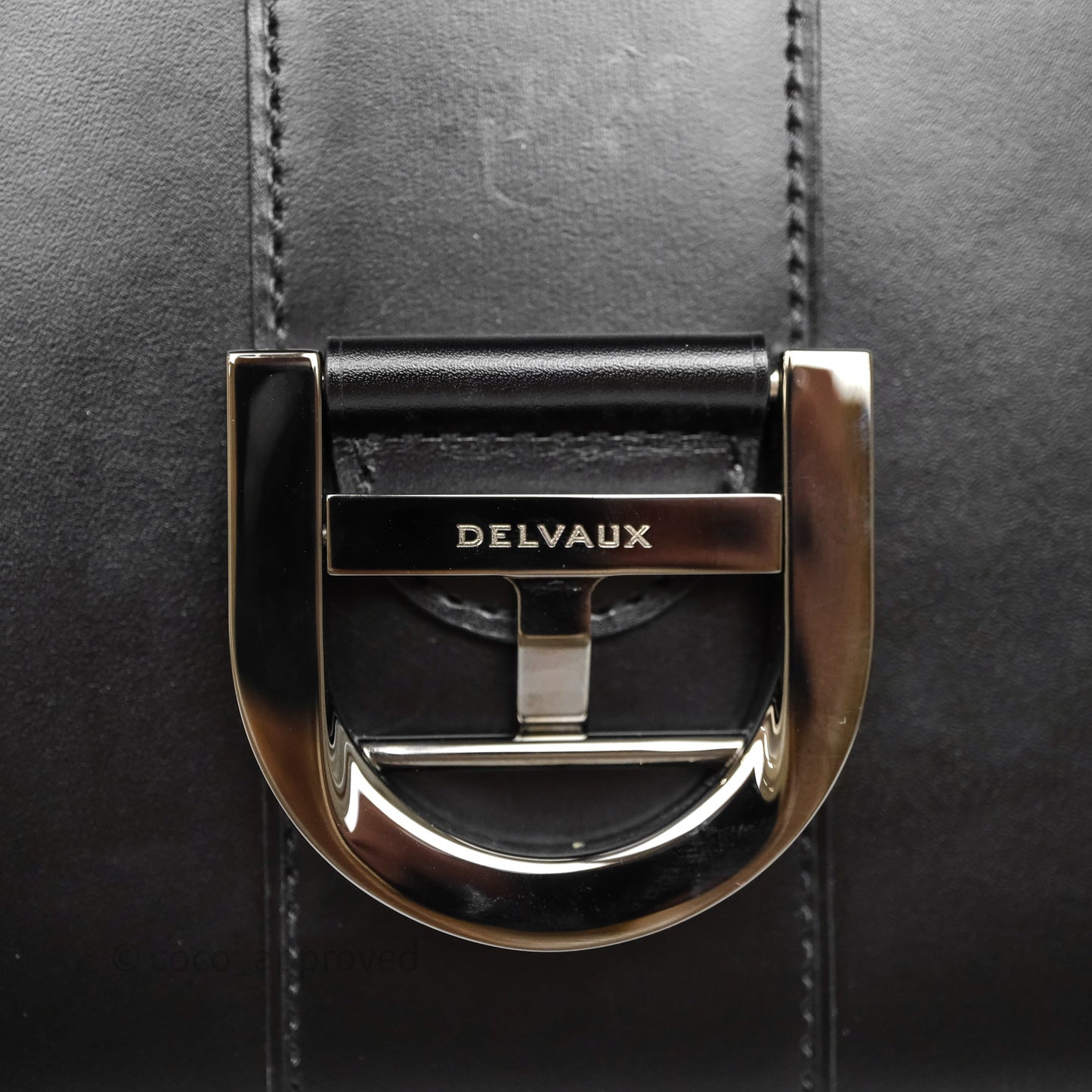 Delvaux Brillant MM Calfskin Black