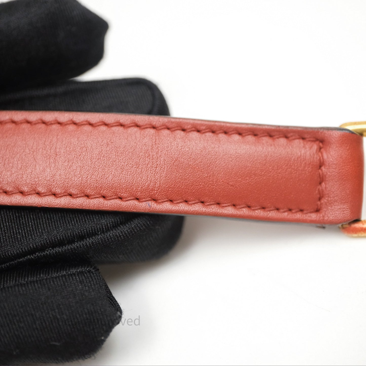 Celine Mini Belt Bag Brick Red Grained Goatskin Gold Hardware