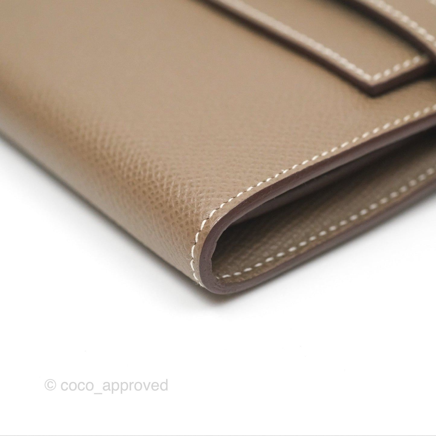 Hermès Kelly Wallet Etoupe Epsom Palladium Hardware