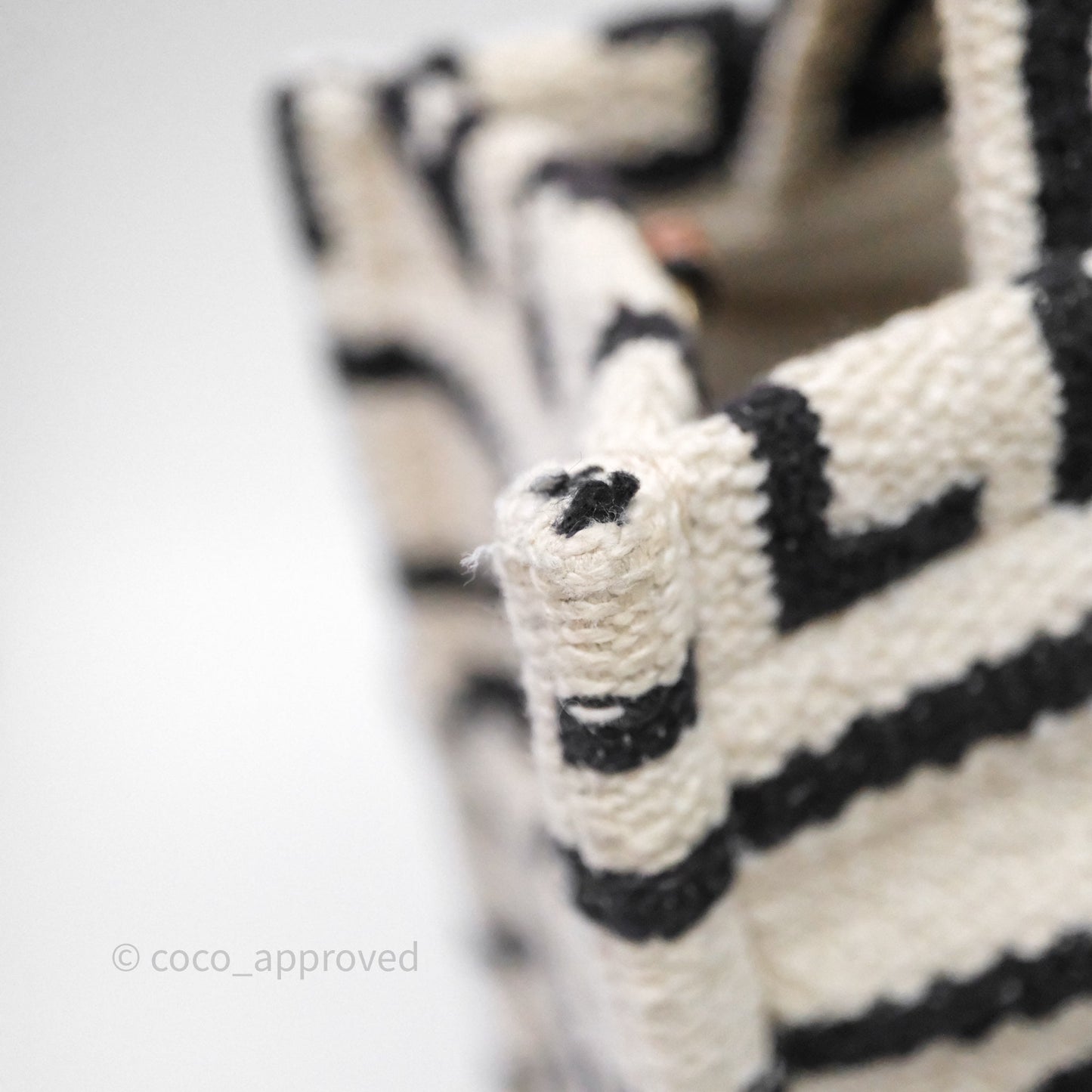 Celine Small Cabas Thais Textile with Celine All-Over White