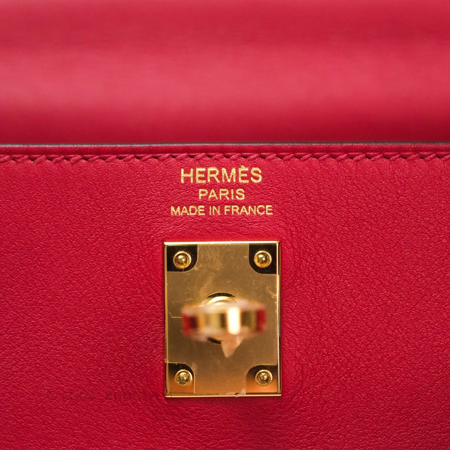 Hermès Kelly II 25 Retourne Swift Rouge Piment 5X Gold Hardware