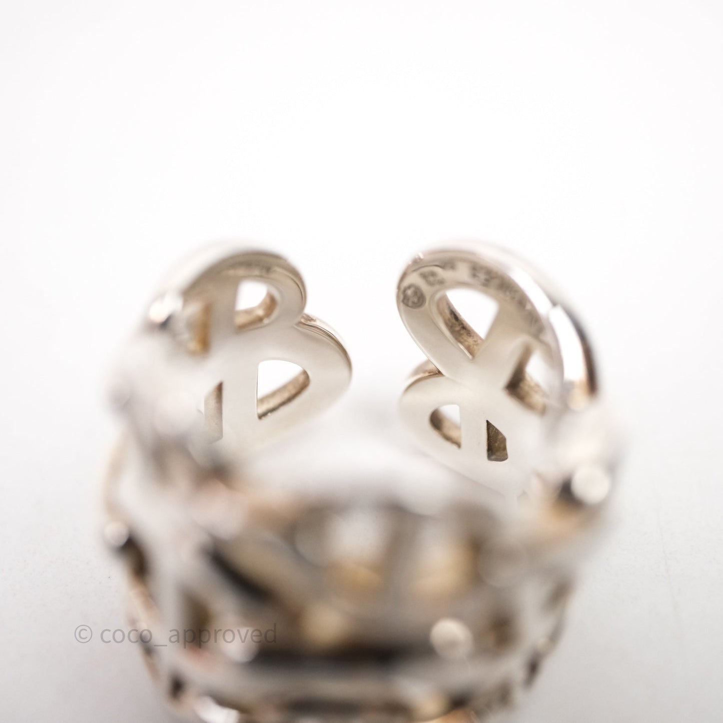 Hermès Chaine d'ancre Enchainee Ring Size 54