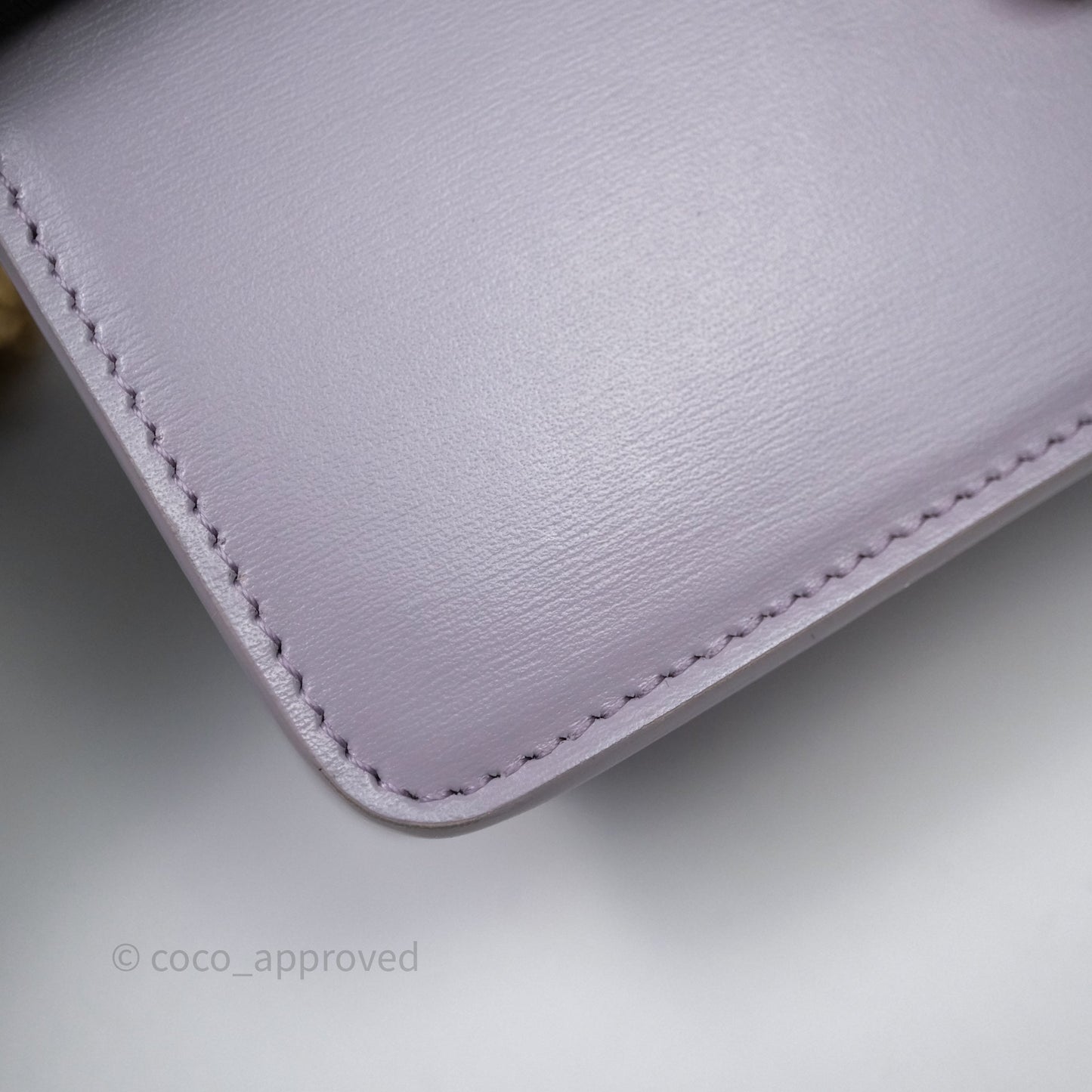 Celine Margo Wallet On Chain in Purple lavender Shiny Calfskin