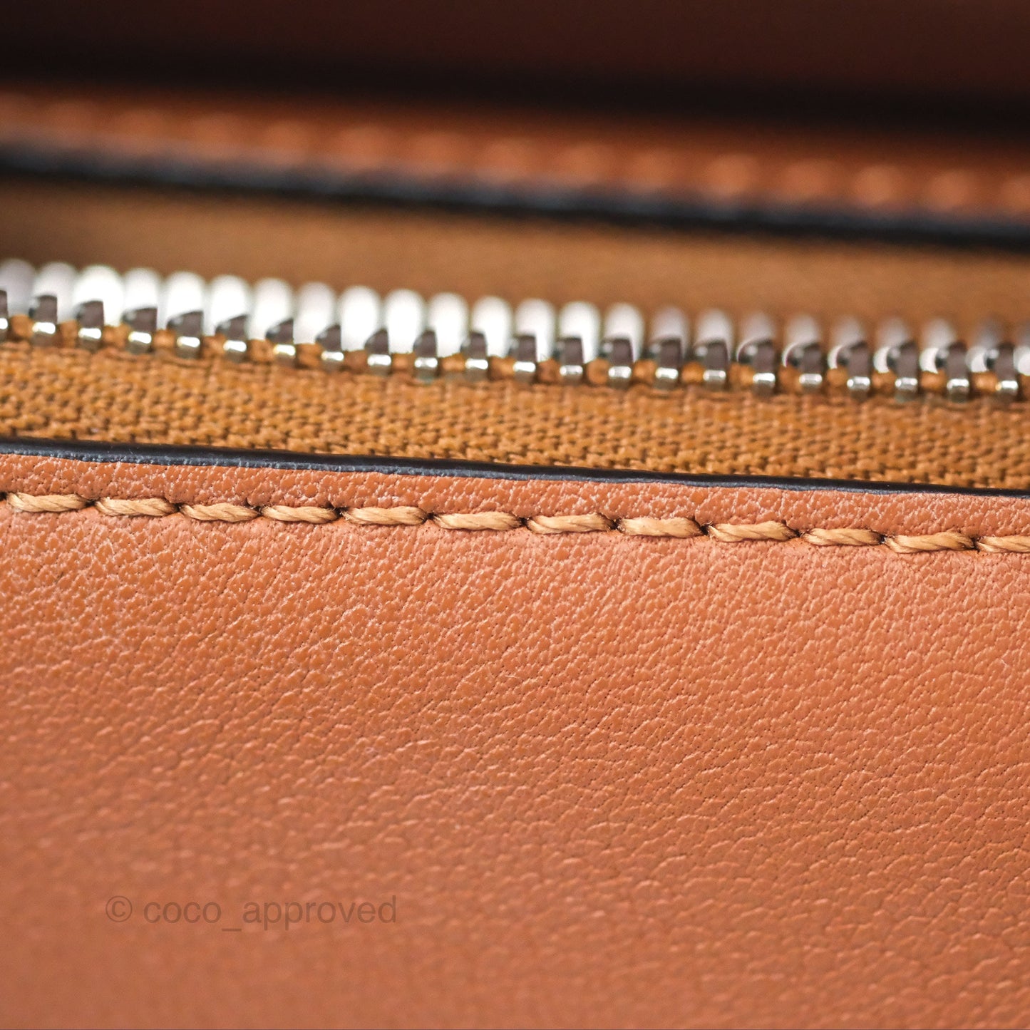 Loewe Mini Puzzle Edge Bag Tan Calfskin Palladium Hardware