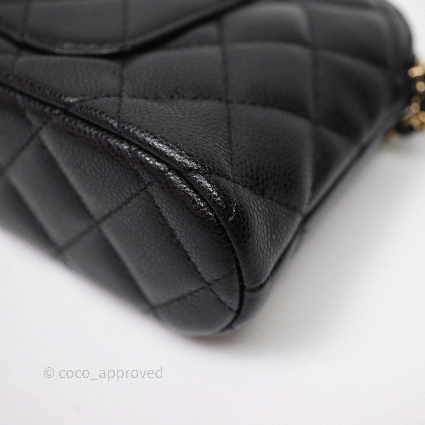 Chanel Clutch on Chain Black Caviar Gold Hardware