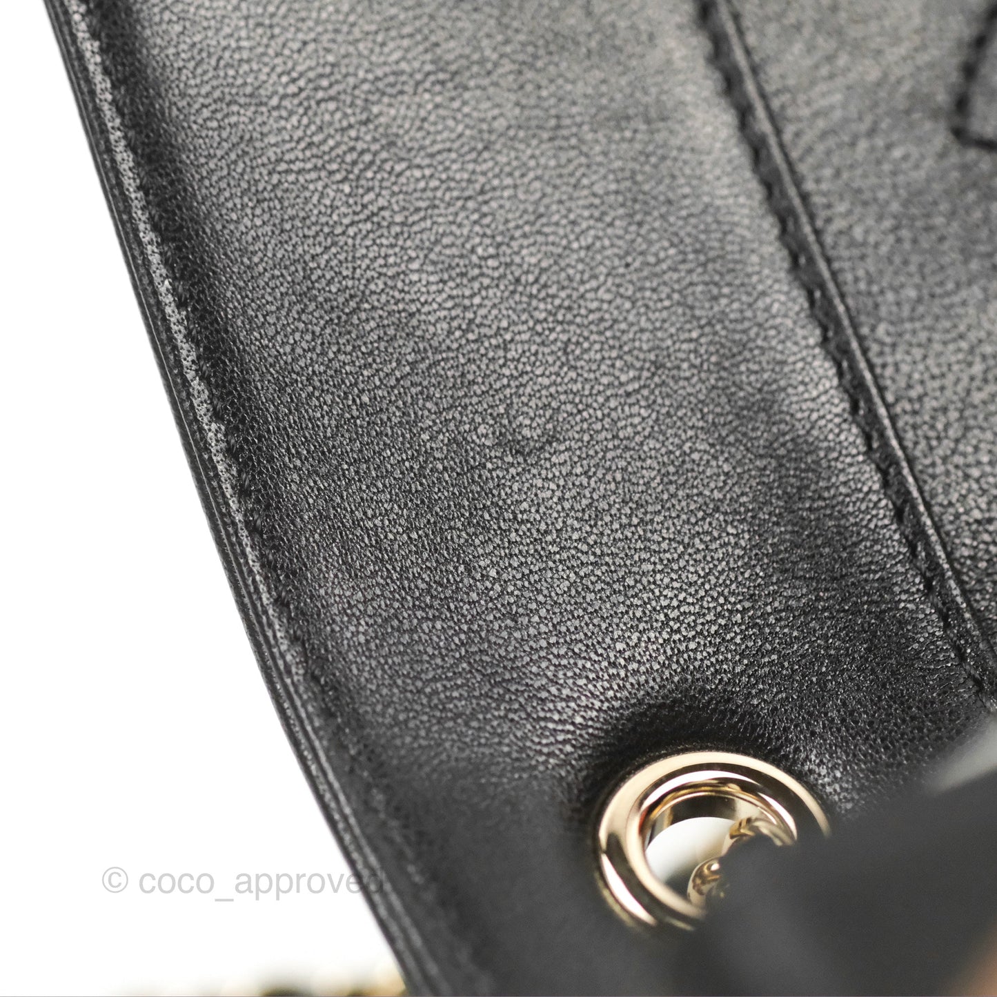 Chanel Chevron Mademoiselle Flap Bag Black Sheepskin Gold Hardware
