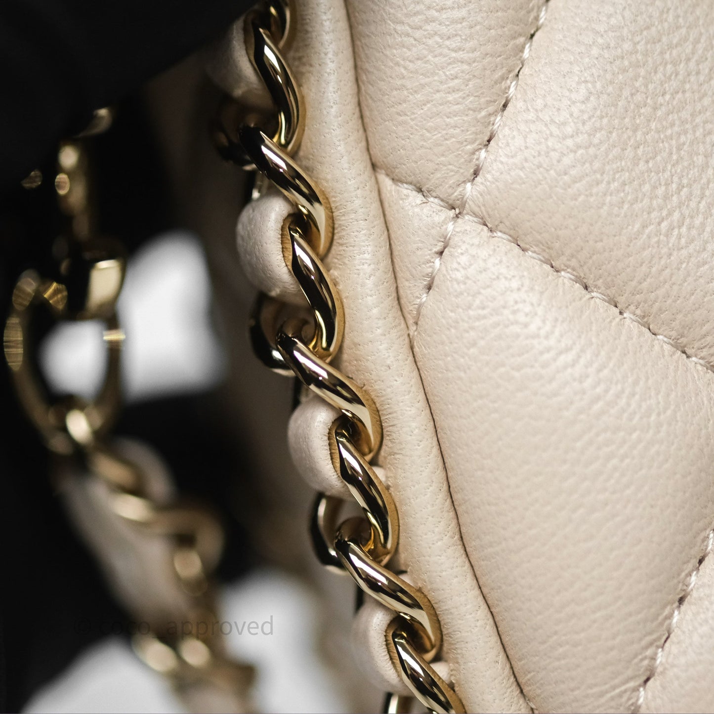 Chanel Small Hobo Bag Light Beige Lambskin Gold Hardware 23P