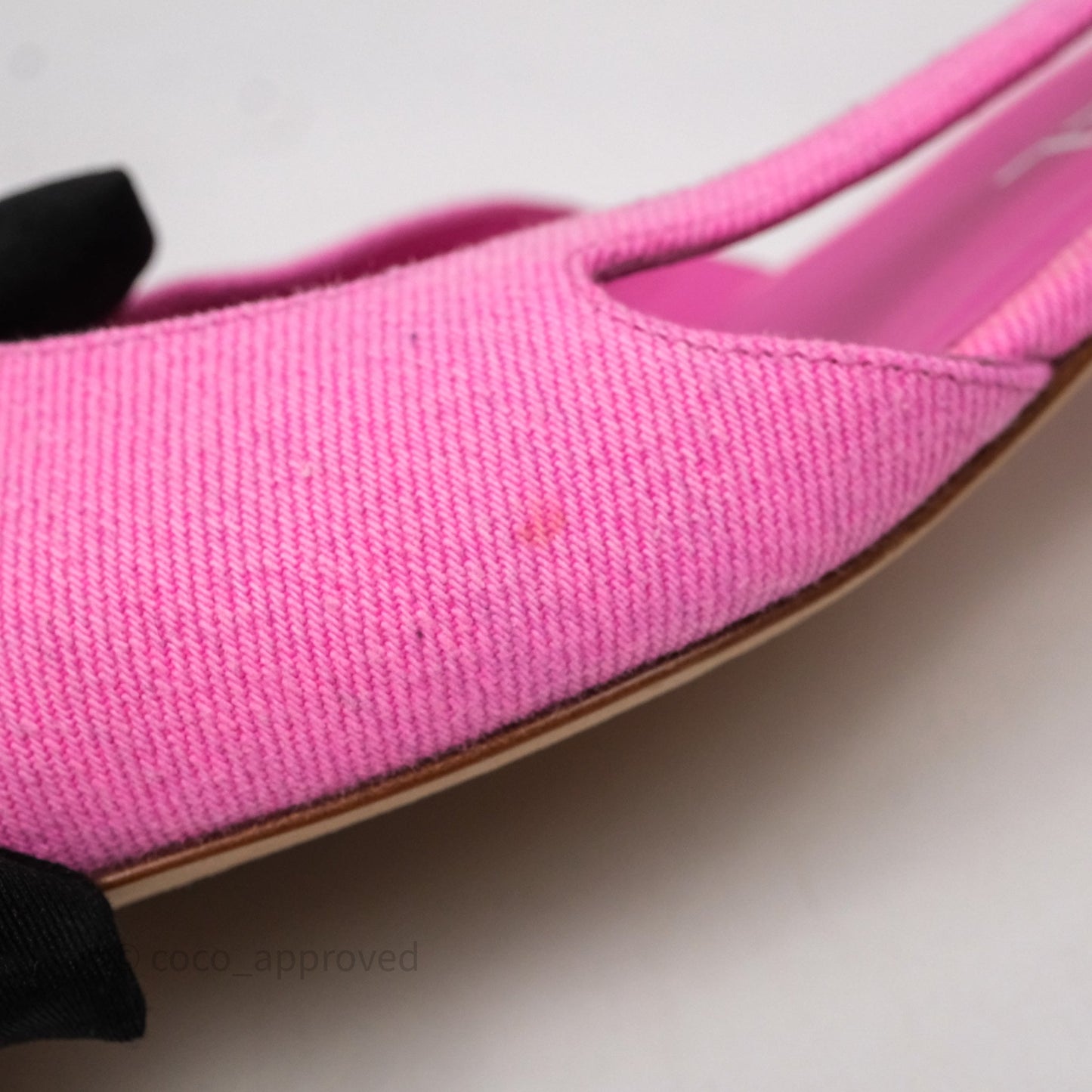 Chanel Classic Slingback Flats Pink Size 38.5