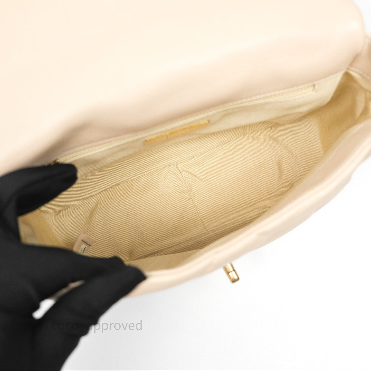 Chanel 19 Small Beige Mixed Hardware