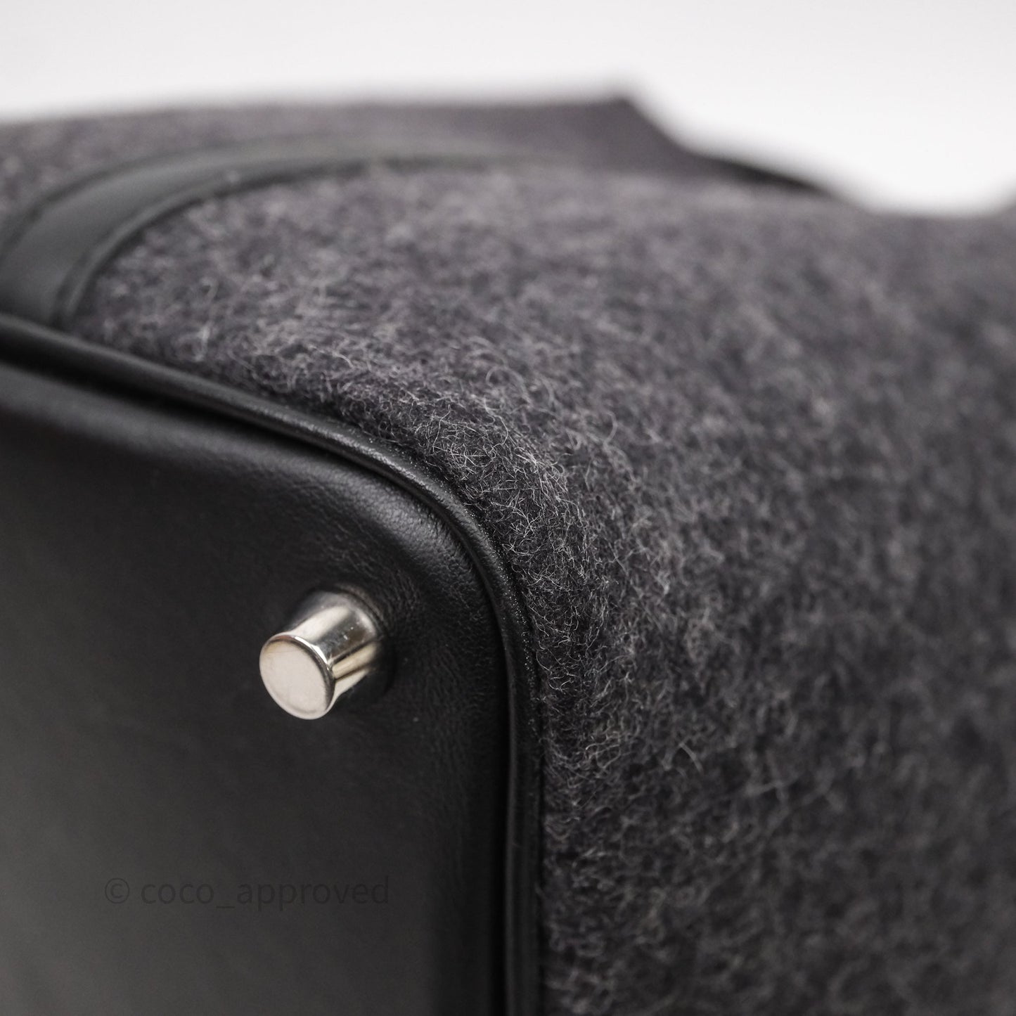 Hermès Picotin 18 Graphite 88/ Noir 89 Wool Swift Palladium Hardware