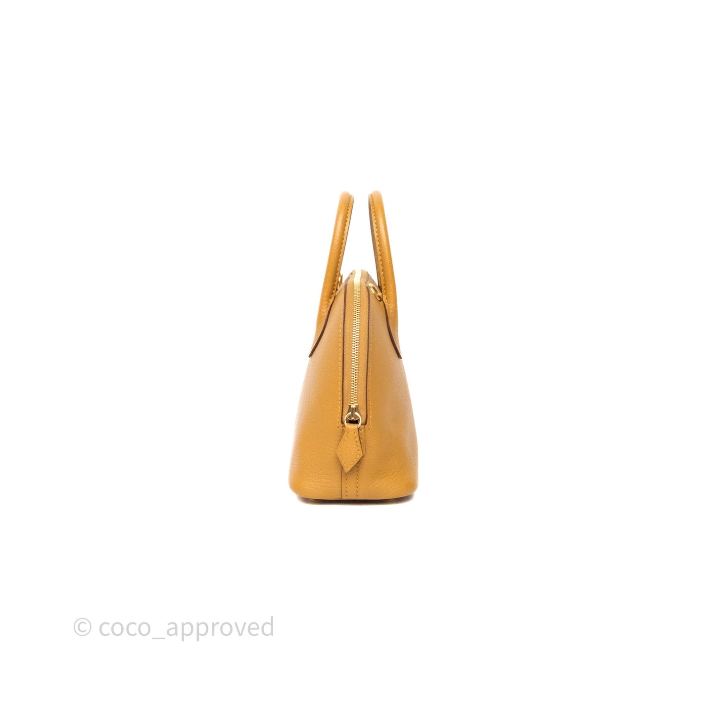Hermès Bolide Mini 1923 Caramel 28 Chevre Mysore Strap Ficelle/Black Gold Hardware