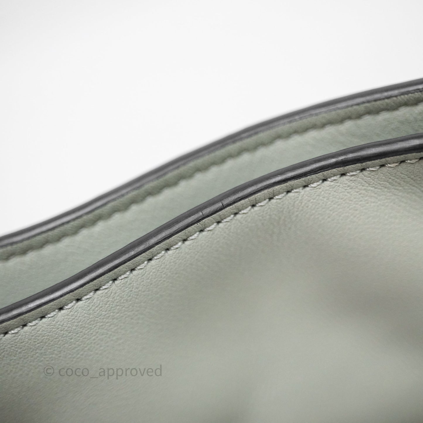 Loewe Flamenco Mini Clutch Bag Calfskin Green