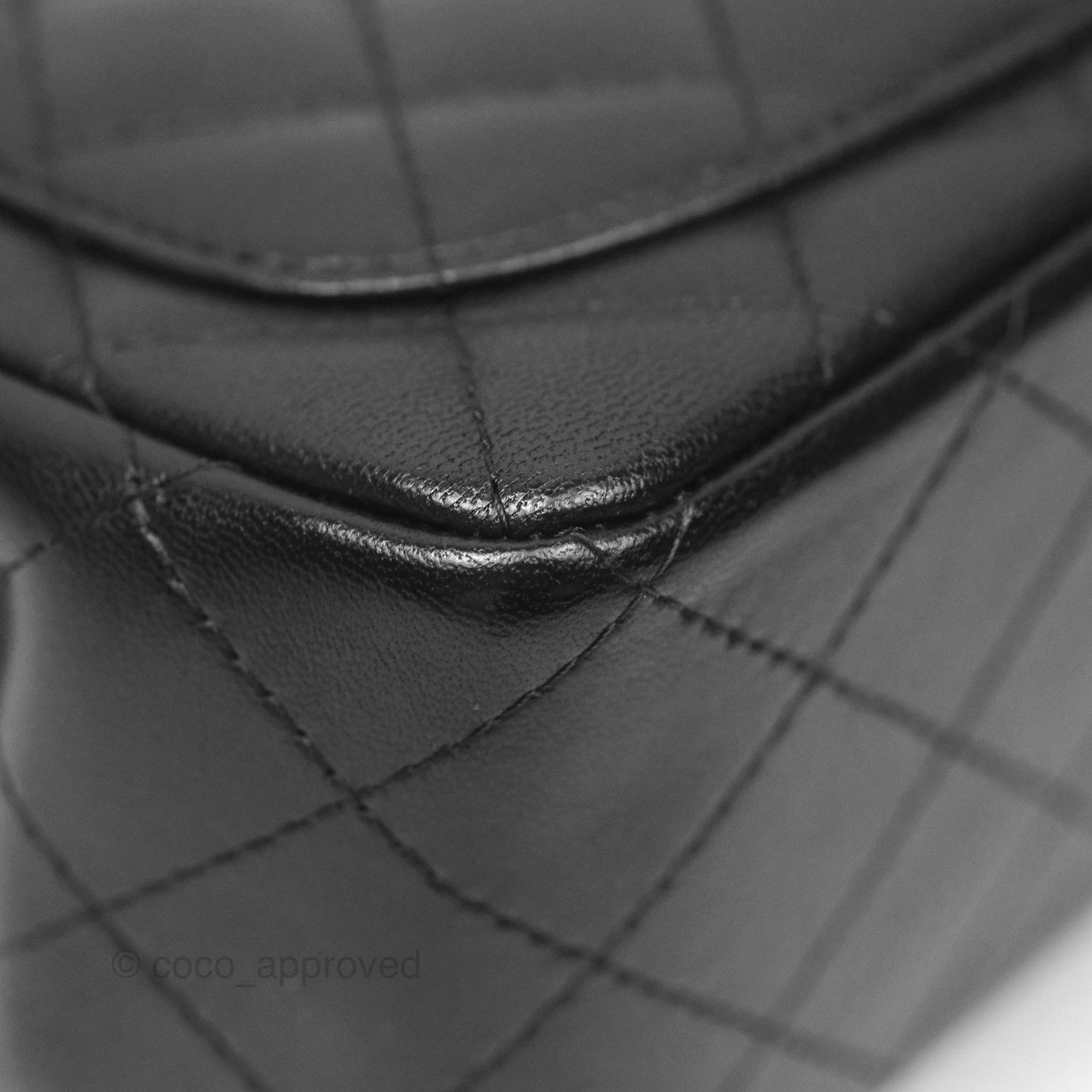 Chanel Mini Square Black Lambskin Gold Hardware